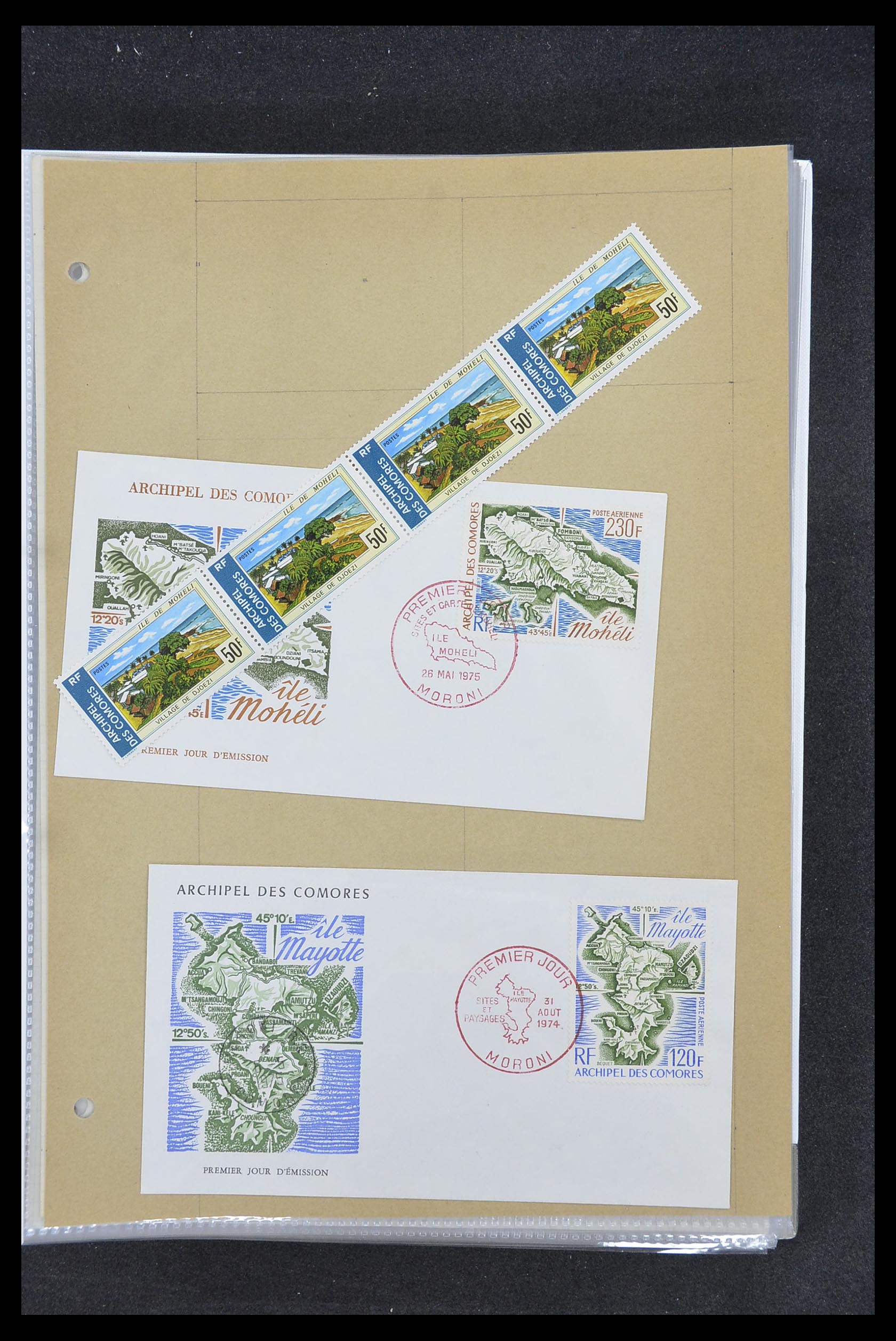 33809 050 - Postzegelverzameling 33809 Franse koloniën 1850-1970.