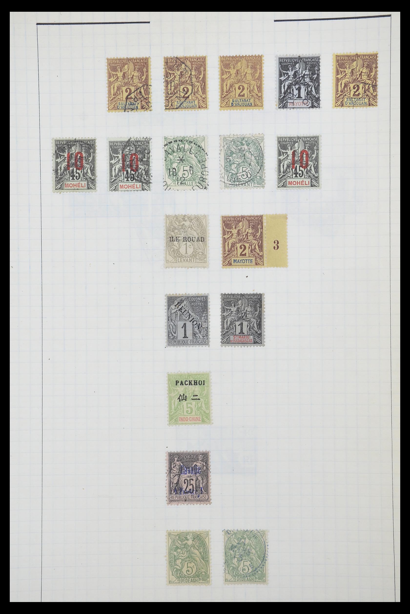 33809 051 - Postzegelverzameling 33809 Franse koloniën 1850-1970.