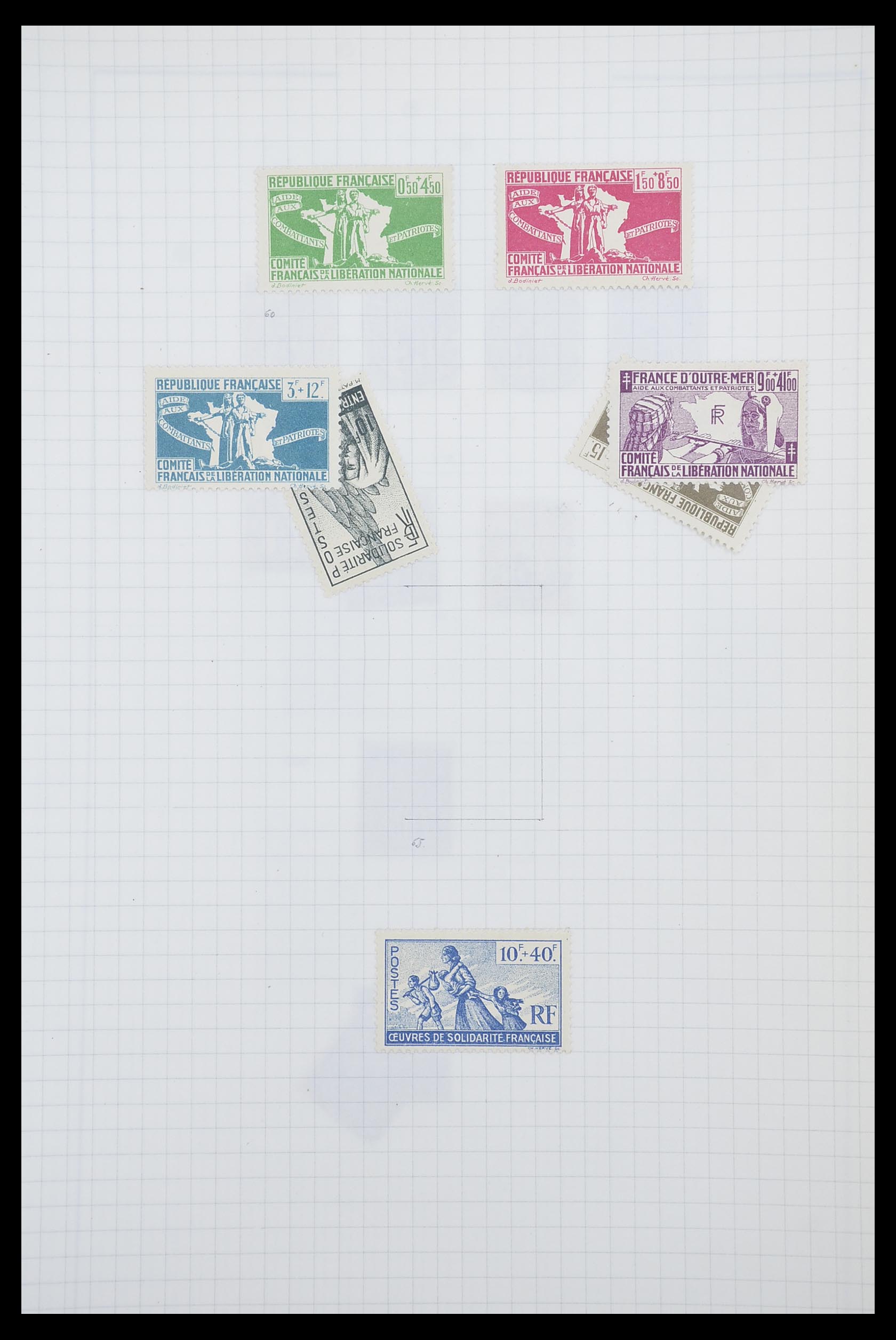 33809 052 - Postzegelverzameling 33809 Franse koloniën 1850-1970.