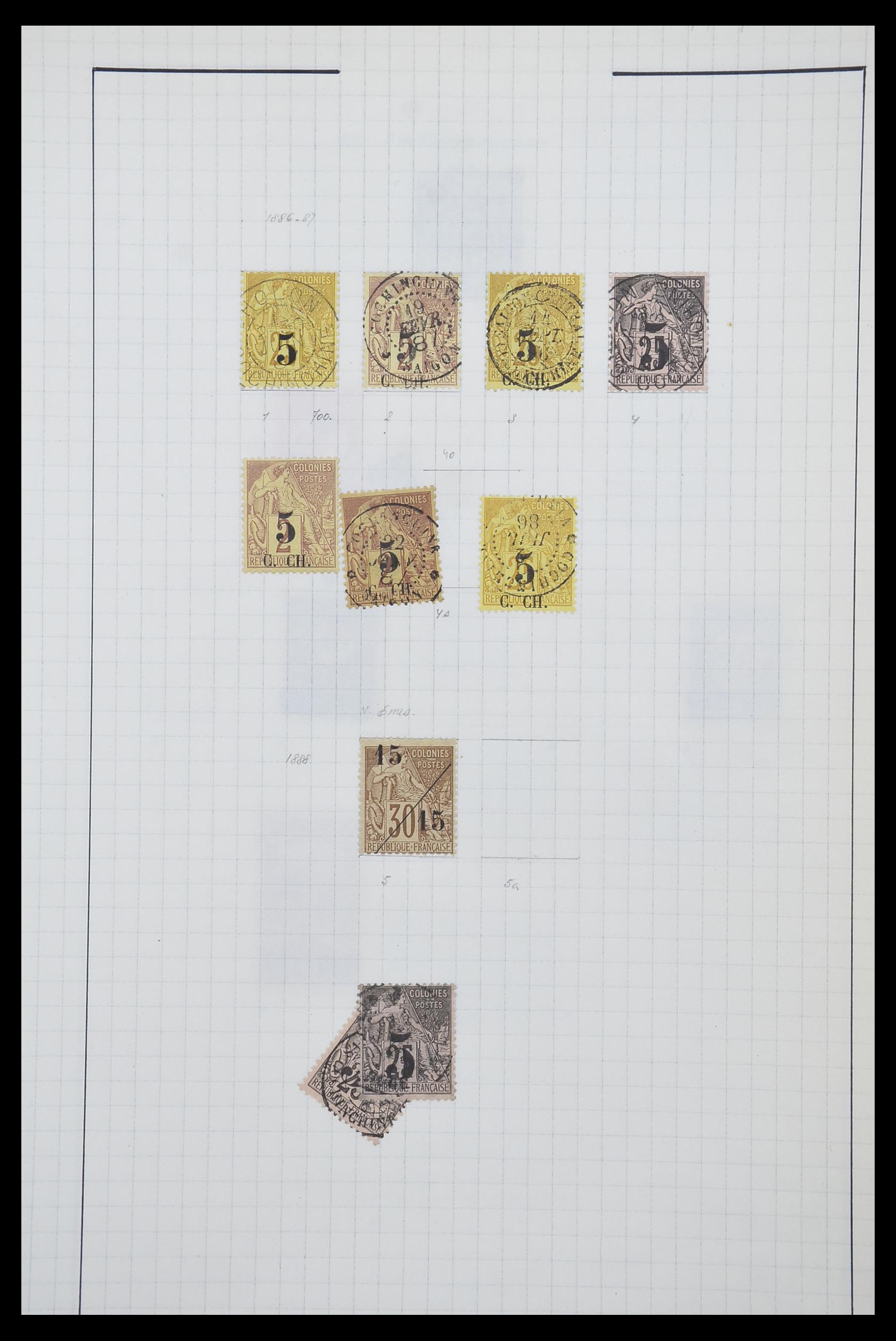 33809 053 - Postzegelverzameling 33809 Franse koloniën 1850-1970.