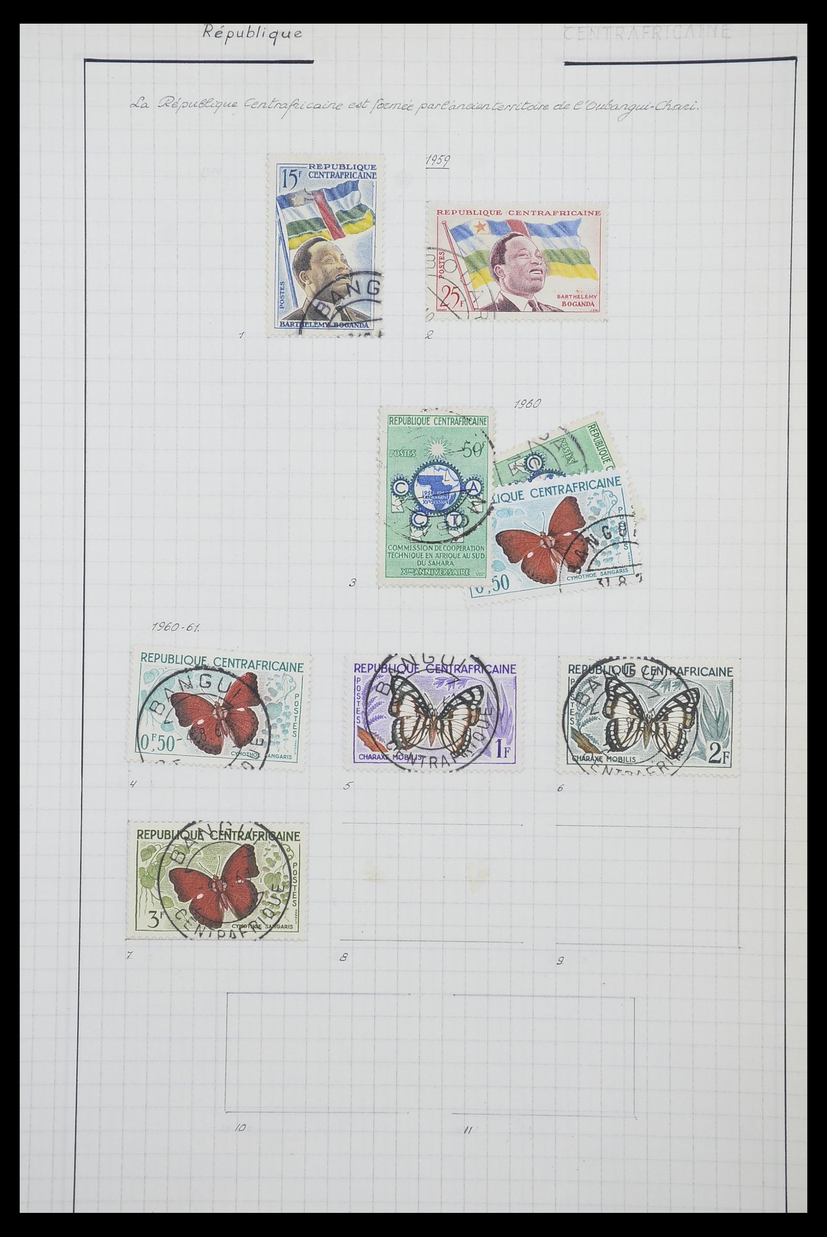 33809 060 - Postzegelverzameling 33809 Franse koloniën 1850-1970.
