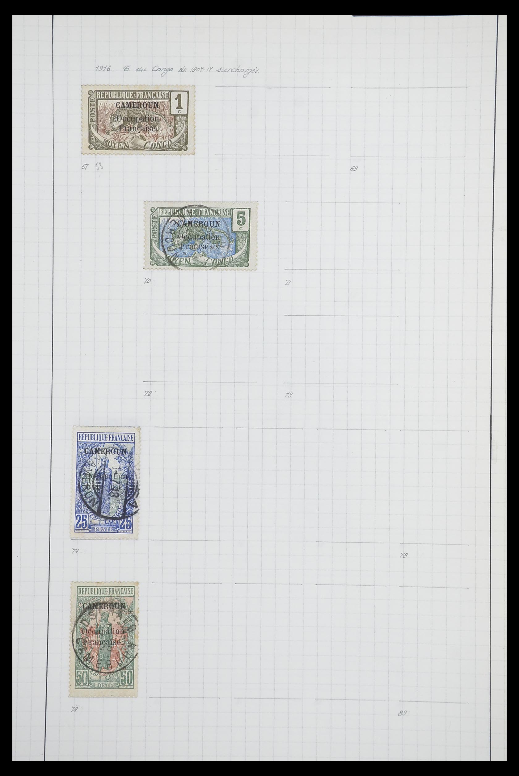 33809 063 - Postzegelverzameling 33809 Franse koloniën 1850-1970.