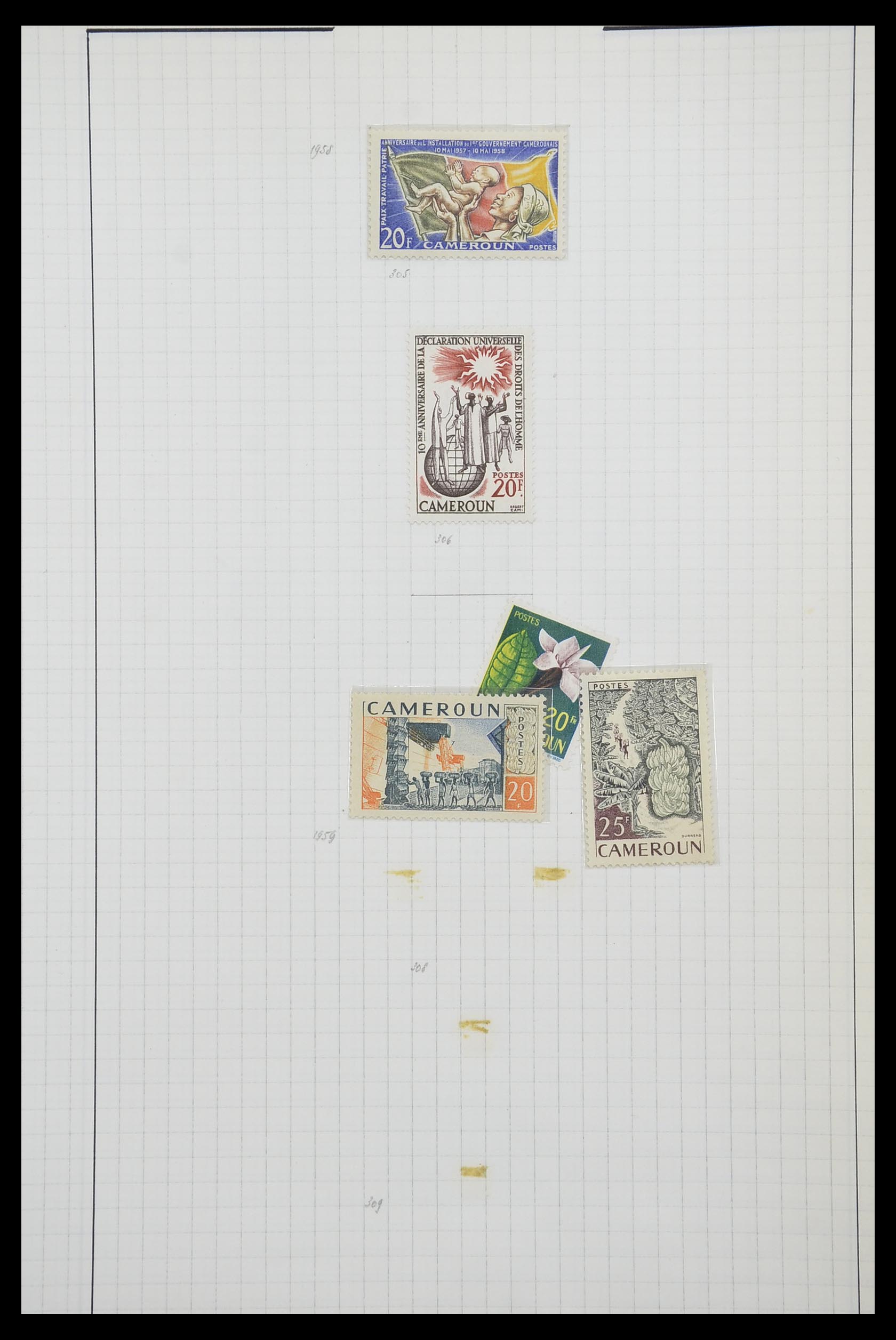 33809 066 - Postzegelverzameling 33809 Franse koloniën 1850-1970.