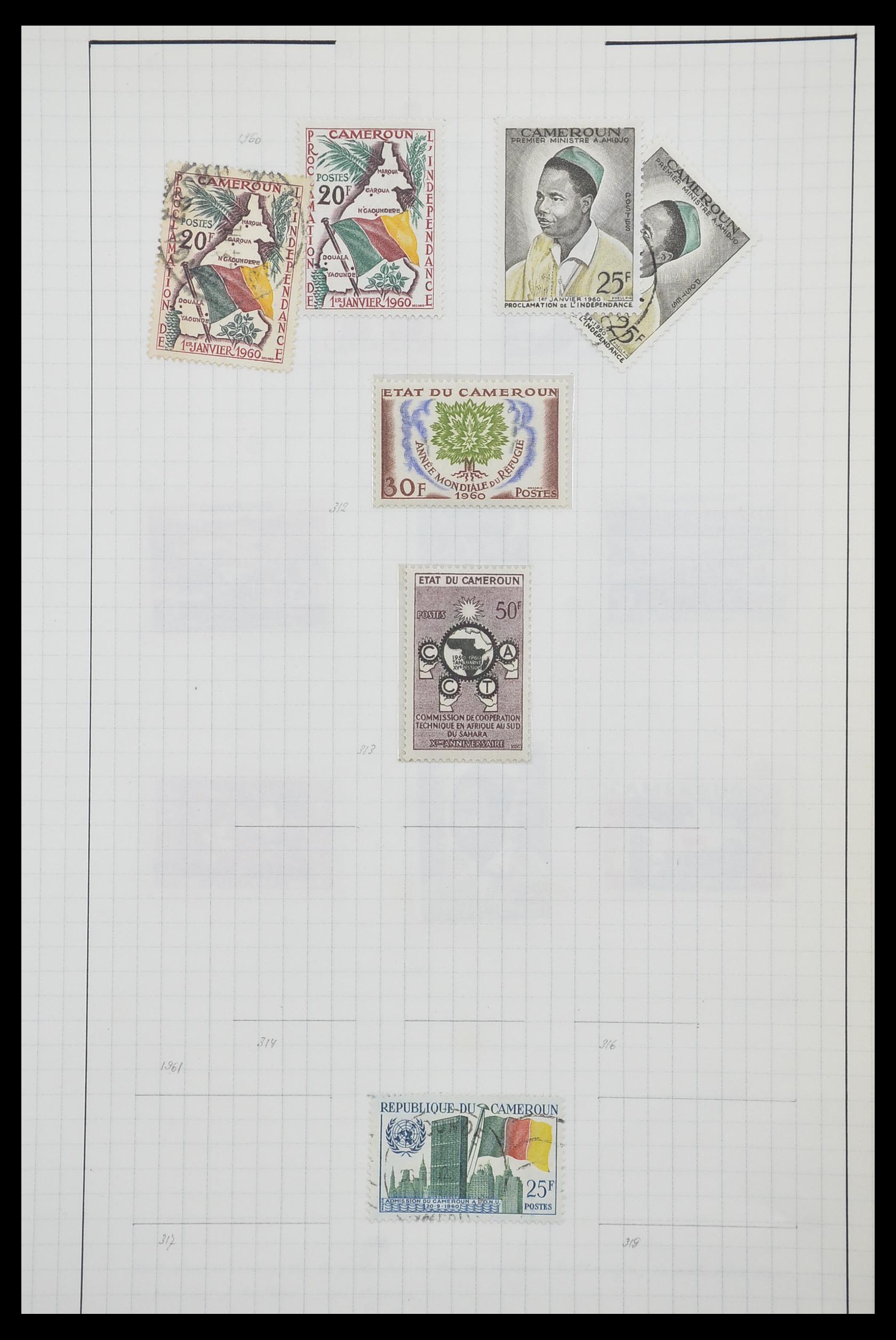 33809 068 - Postzegelverzameling 33809 Franse koloniën 1850-1970.