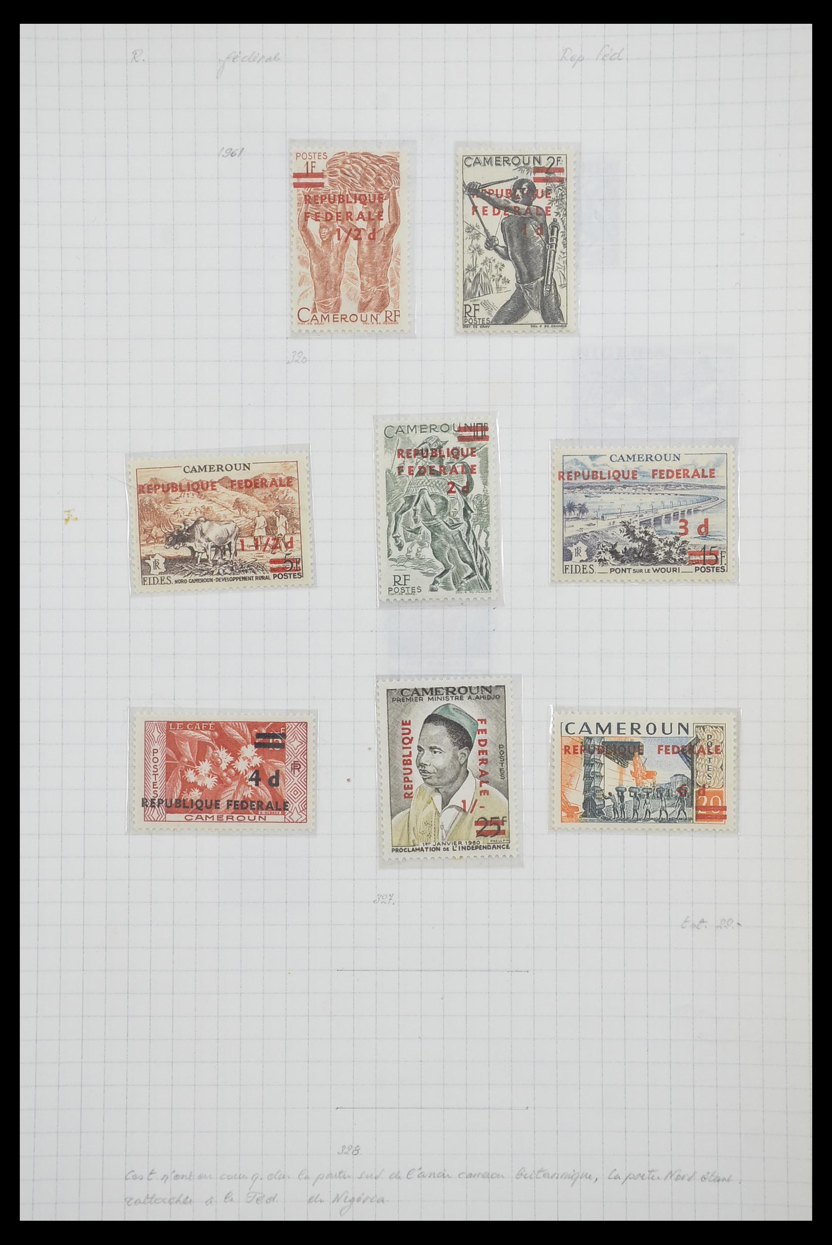 33809 069 - Postzegelverzameling 33809 Franse koloniën 1850-1970.