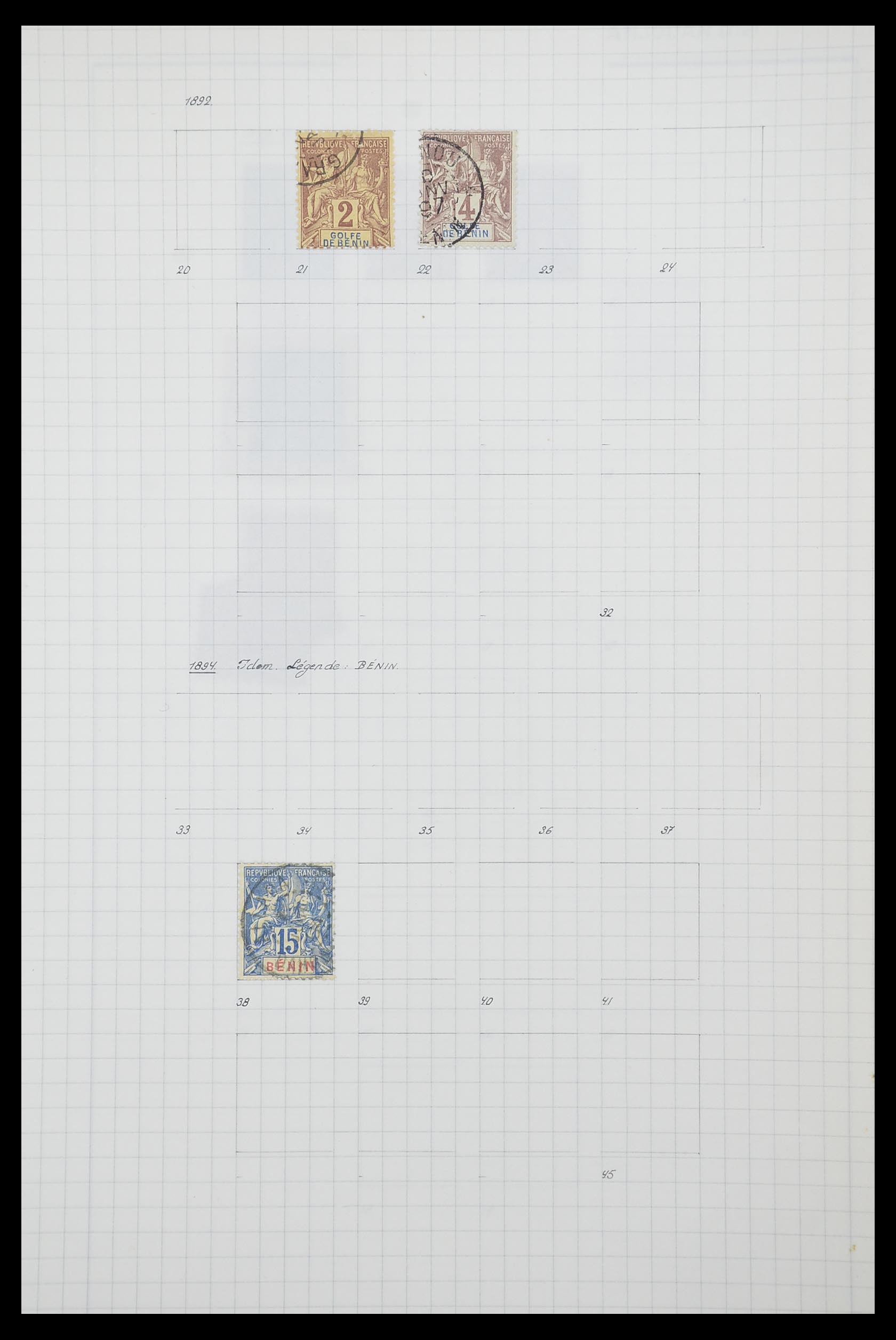 33809 071 - Postzegelverzameling 33809 Franse koloniën 1850-1970.