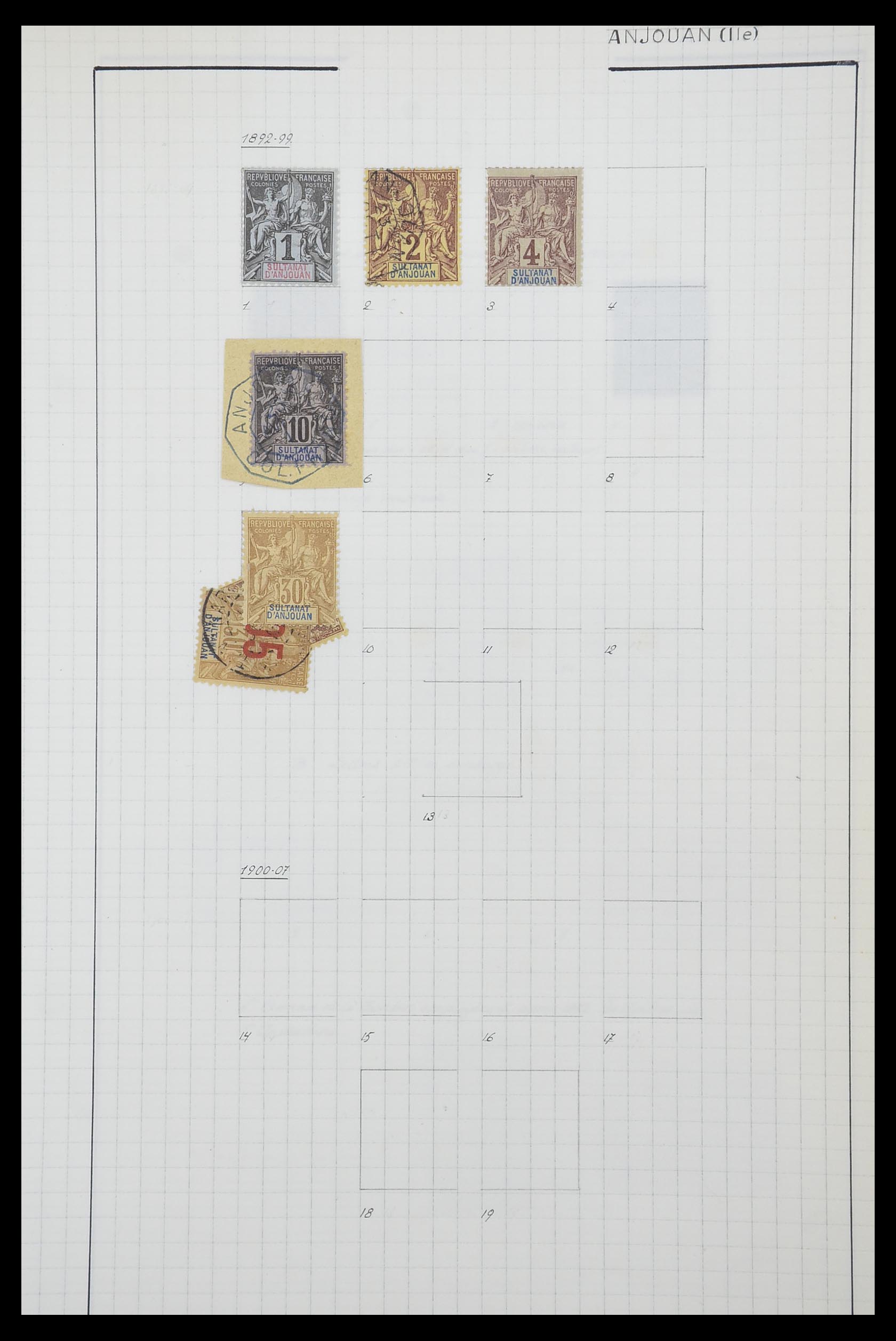 33809 072 - Postzegelverzameling 33809 Franse koloniën 1850-1970.