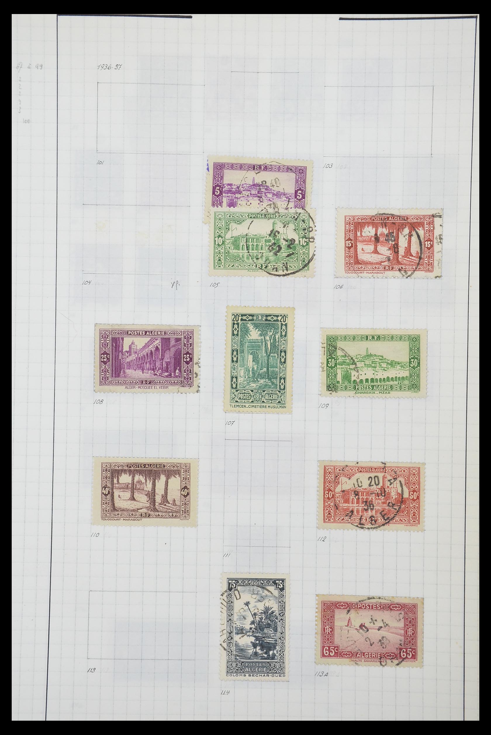 33809 074 - Postzegelverzameling 33809 Franse koloniën 1850-1970.