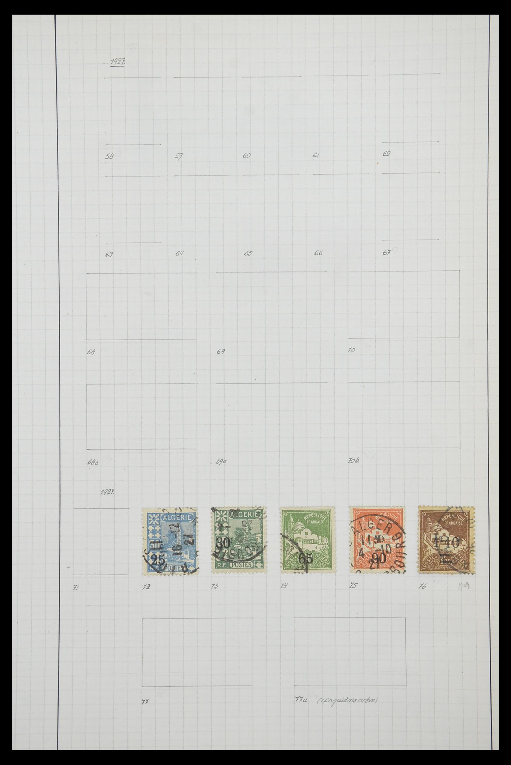 33809 077 - Postzegelverzameling 33809 Franse koloniën 1850-1970.