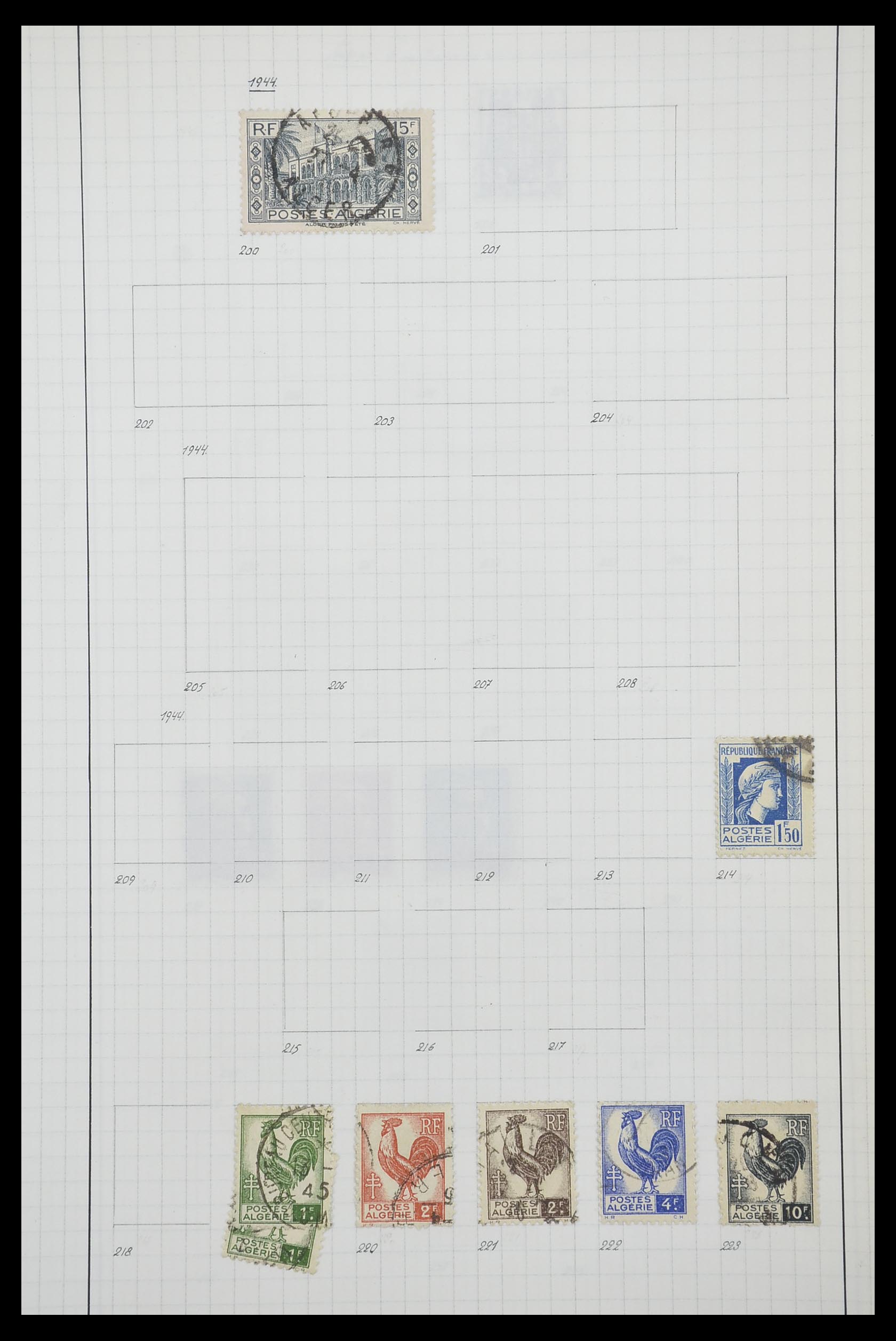 33809 085 - Postzegelverzameling 33809 Franse koloniën 1850-1970.