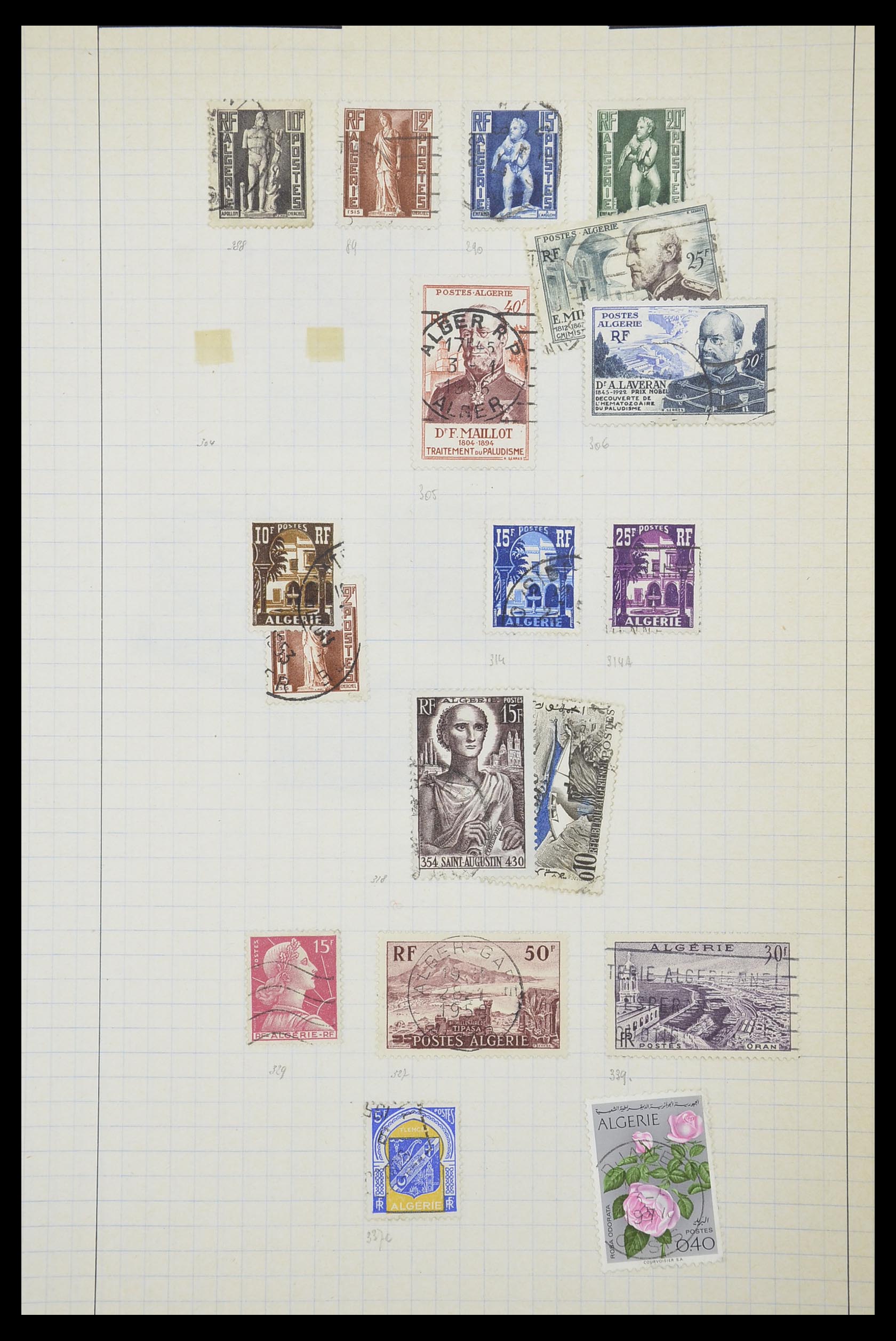 33809 089 - Postzegelverzameling 33809 Franse koloniën 1850-1970.