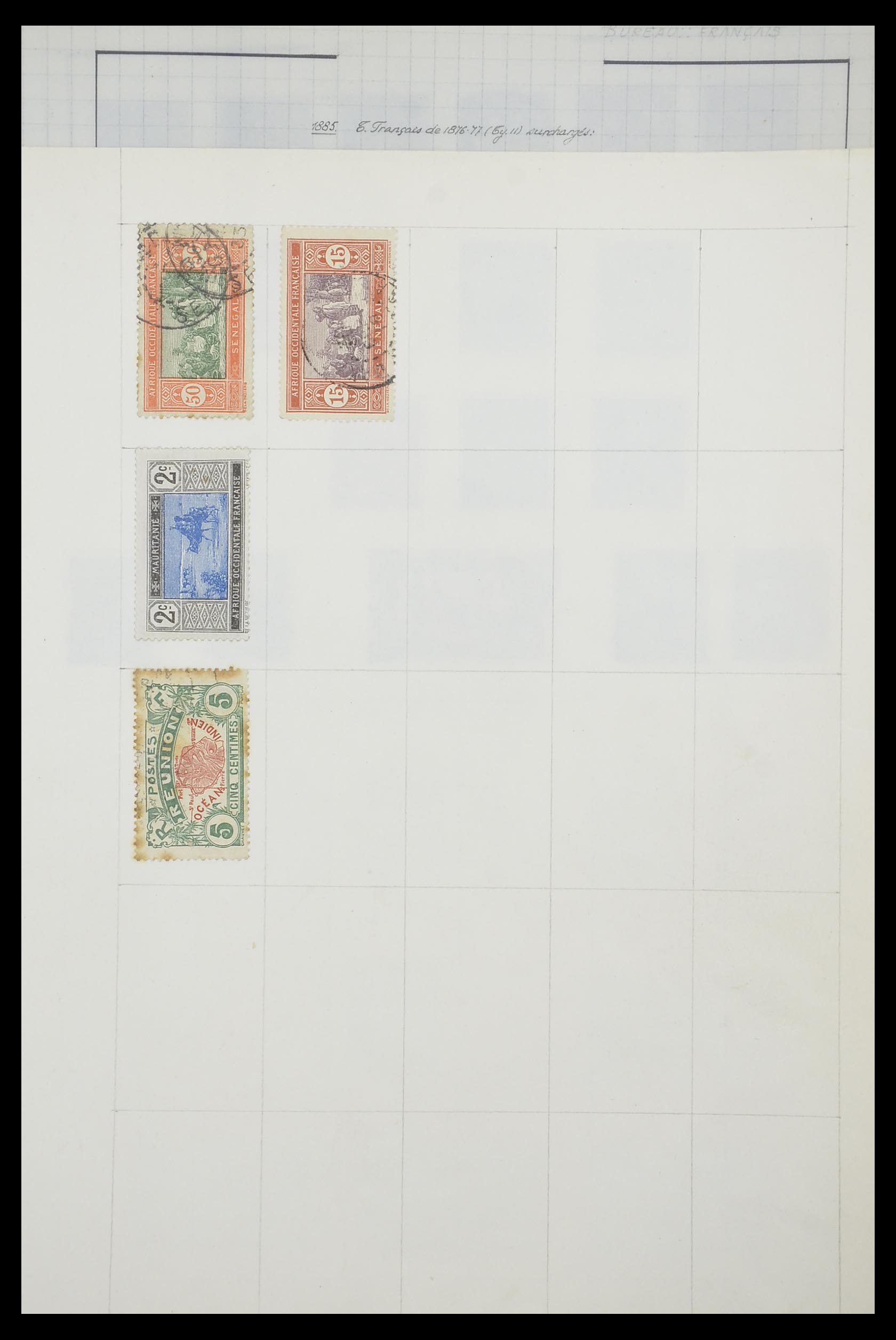 33809 097 - Postzegelverzameling 33809 Franse koloniën 1850-1970.