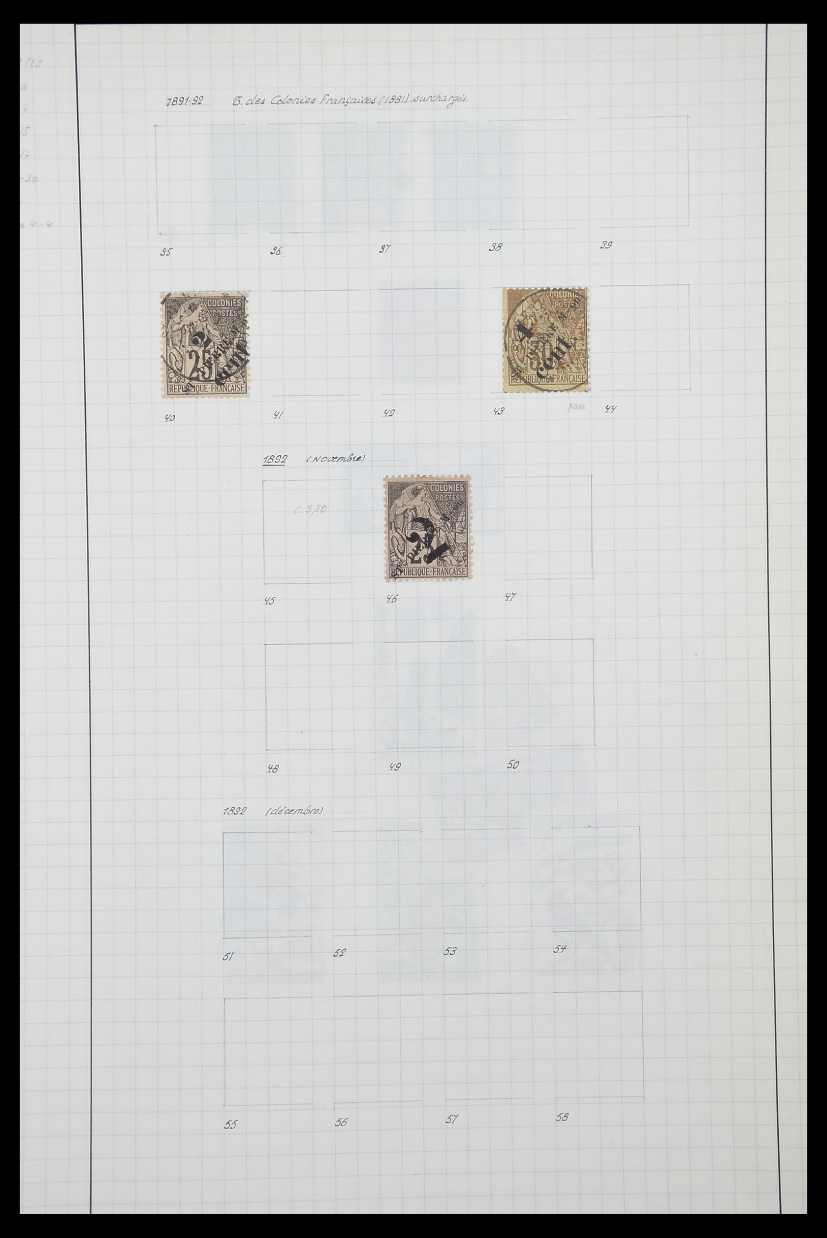 33809 107 - Postzegelverzameling 33809 Franse koloniën 1850-1970.