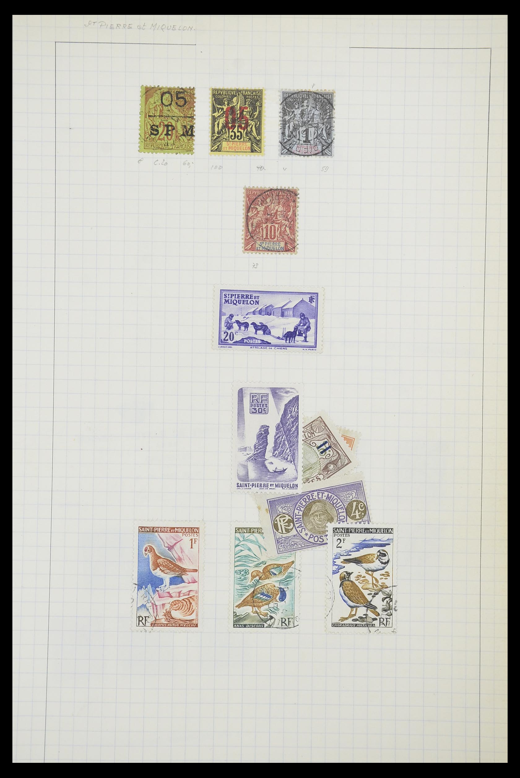 33809 108 - Postzegelverzameling 33809 Franse koloniën 1850-1970.