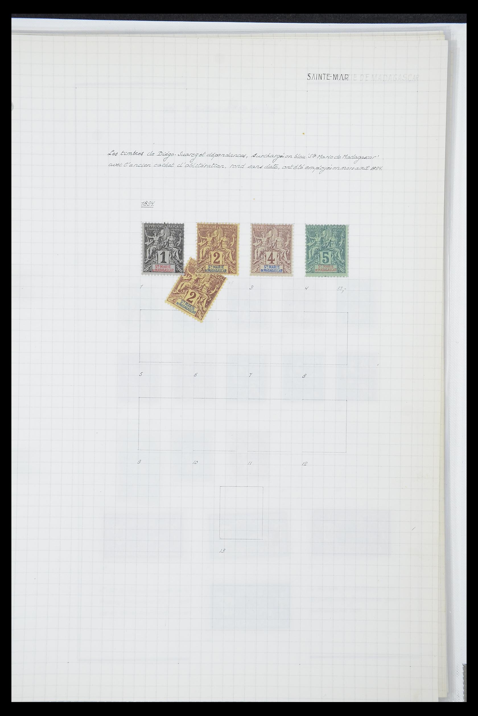 33809 110 - Postzegelverzameling 33809 Franse koloniën 1850-1970.