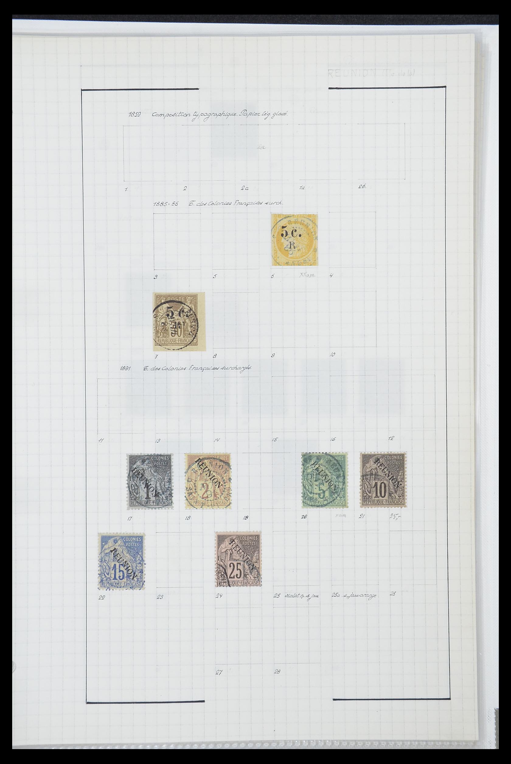 33809 112 - Postzegelverzameling 33809 Franse koloniën 1850-1970.