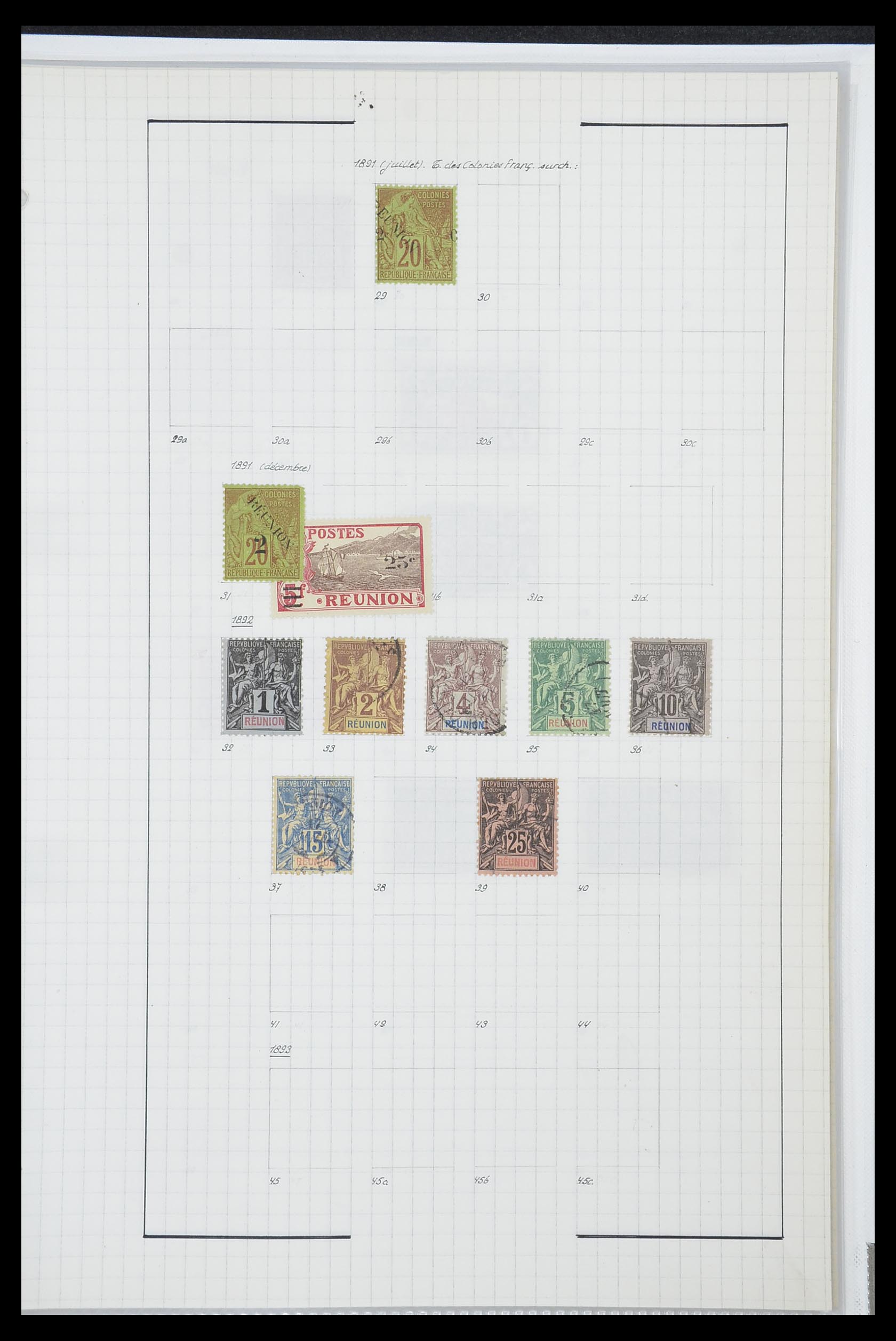 33809 113 - Postzegelverzameling 33809 Franse koloniën 1850-1970.