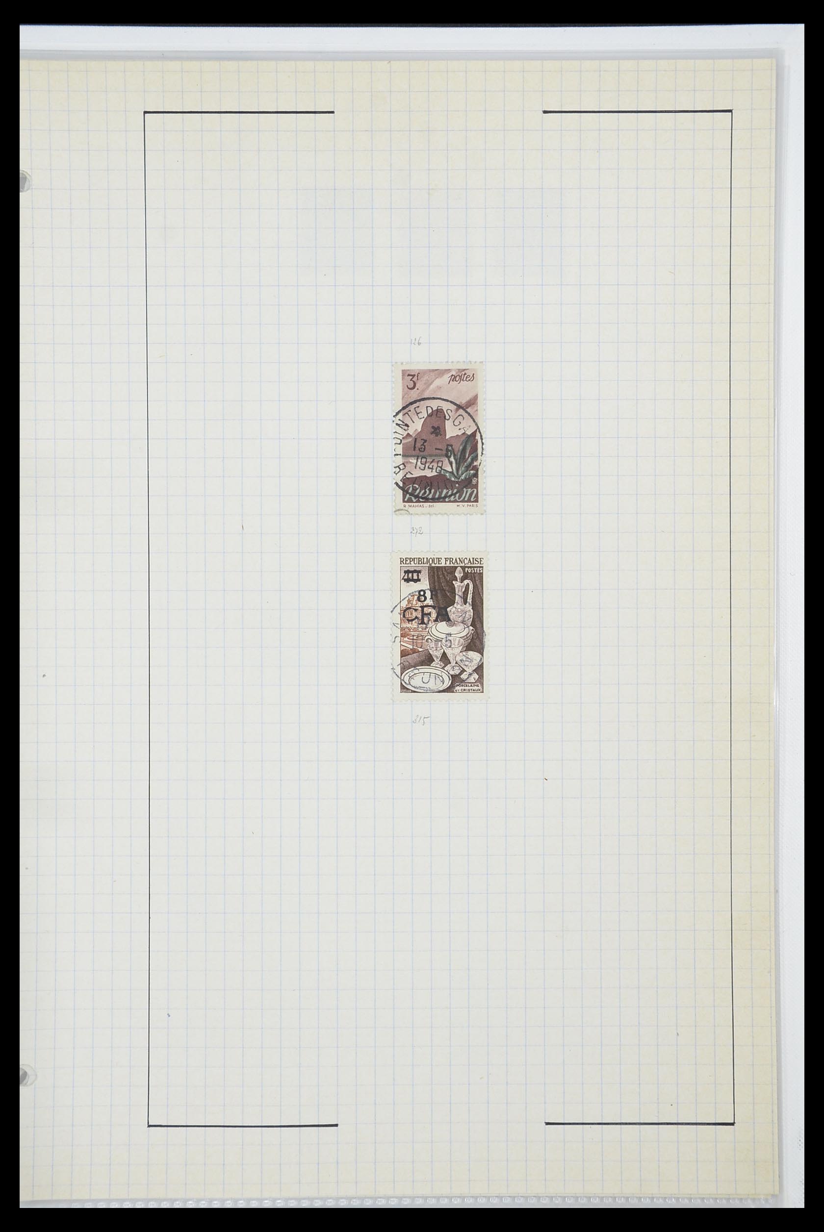 33809 116 - Postzegelverzameling 33809 Franse koloniën 1850-1970.