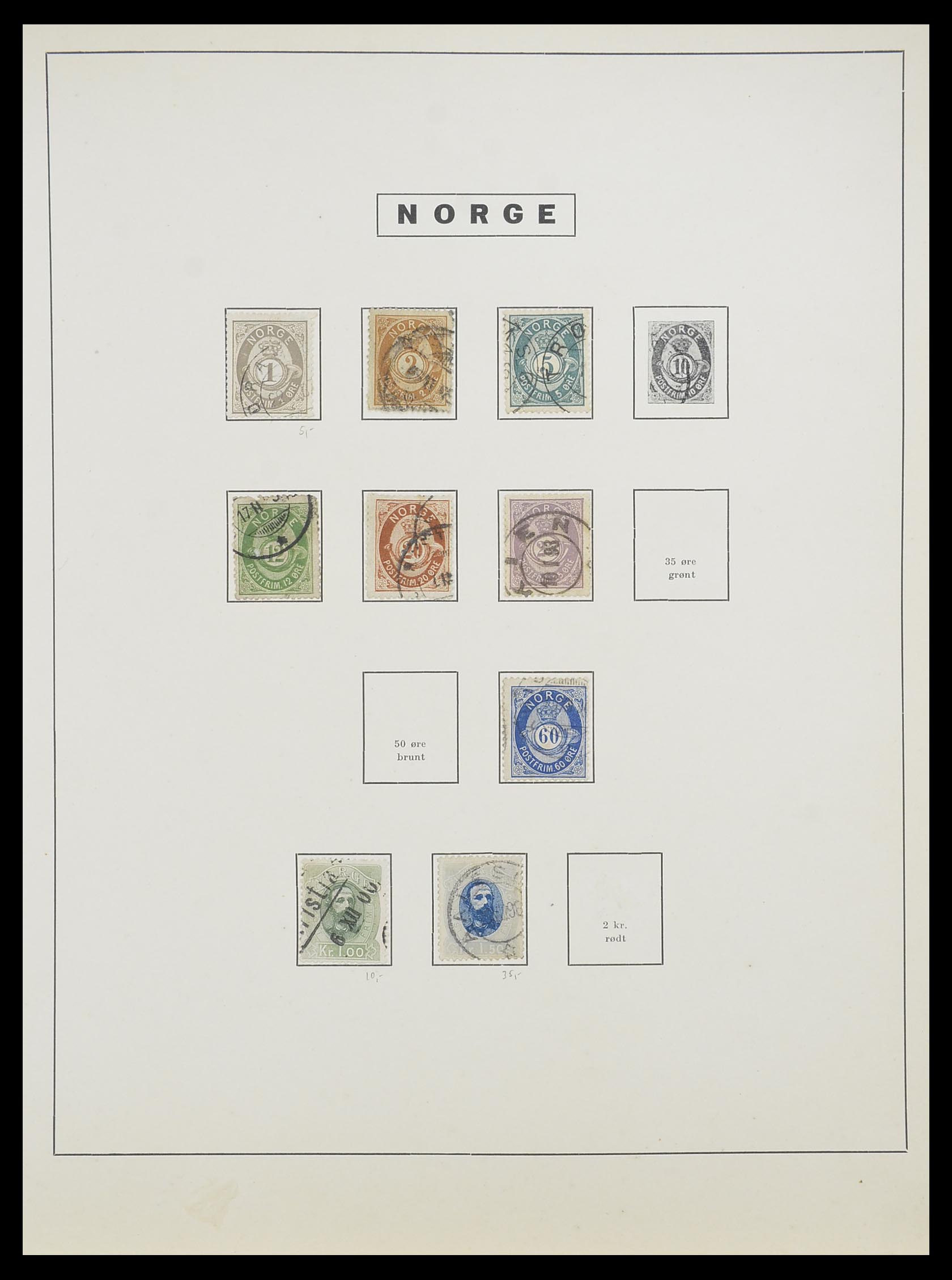 33810 003 - Stamp collection 33810 Norway 1856-1943.