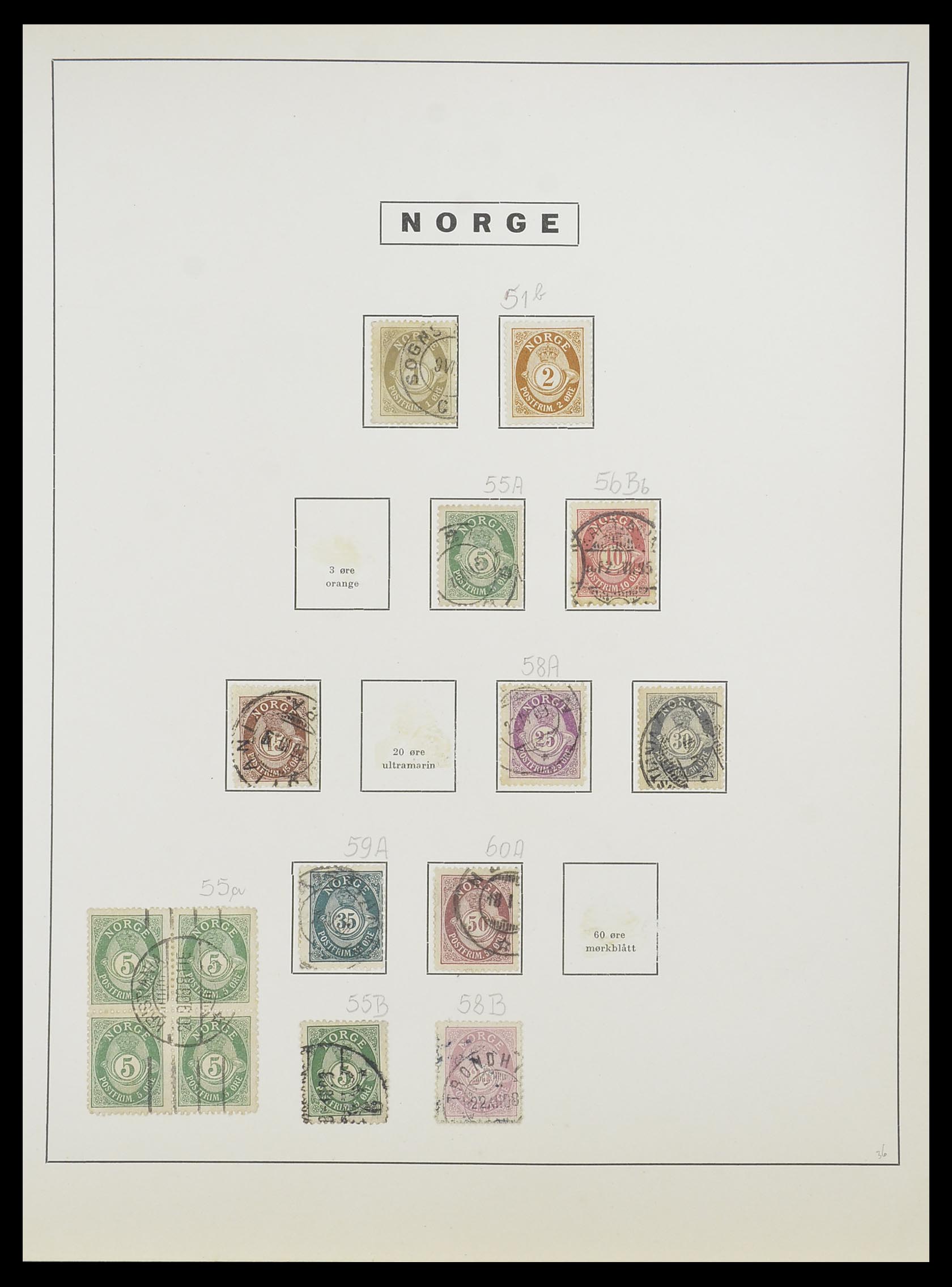 33810 006 - Stamp collection 33810 Norway 1856-1943.
