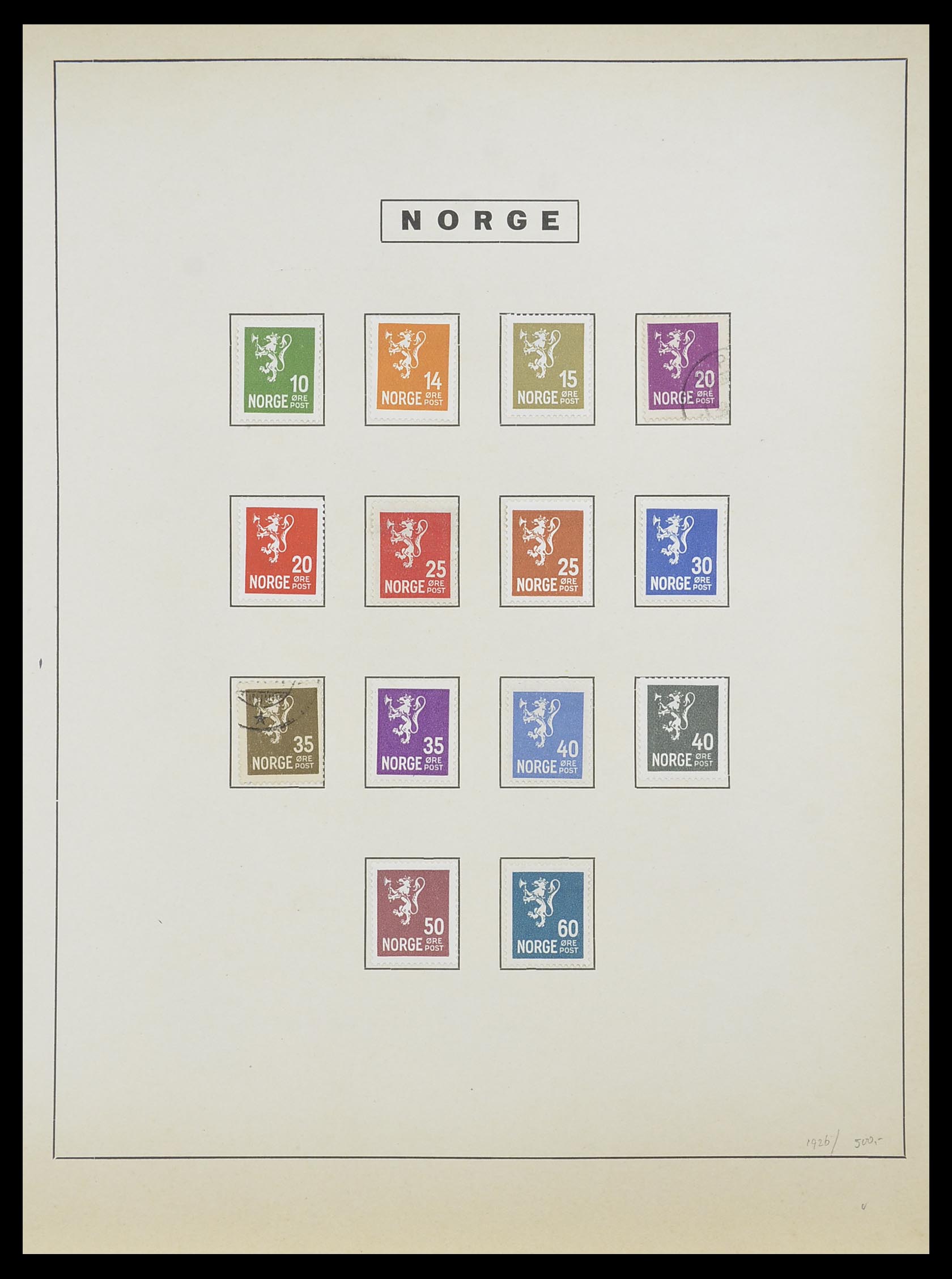33810 011 - Stamp collection 33810 Norway 1856-1943.