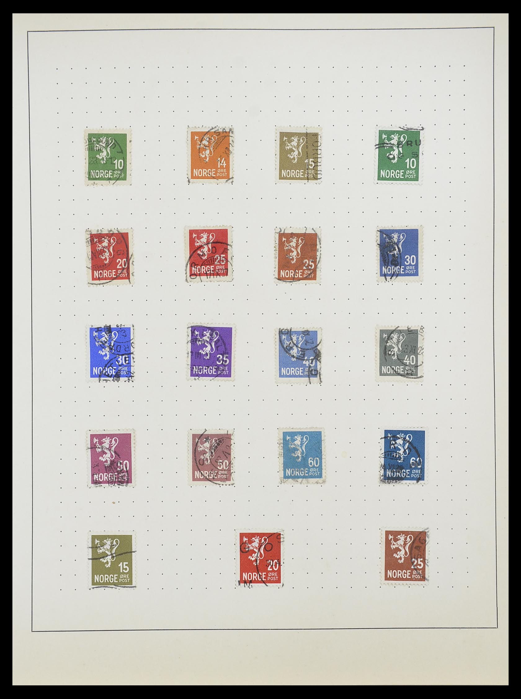 33810 012 - Stamp collection 33810 Norway 1856-1943.