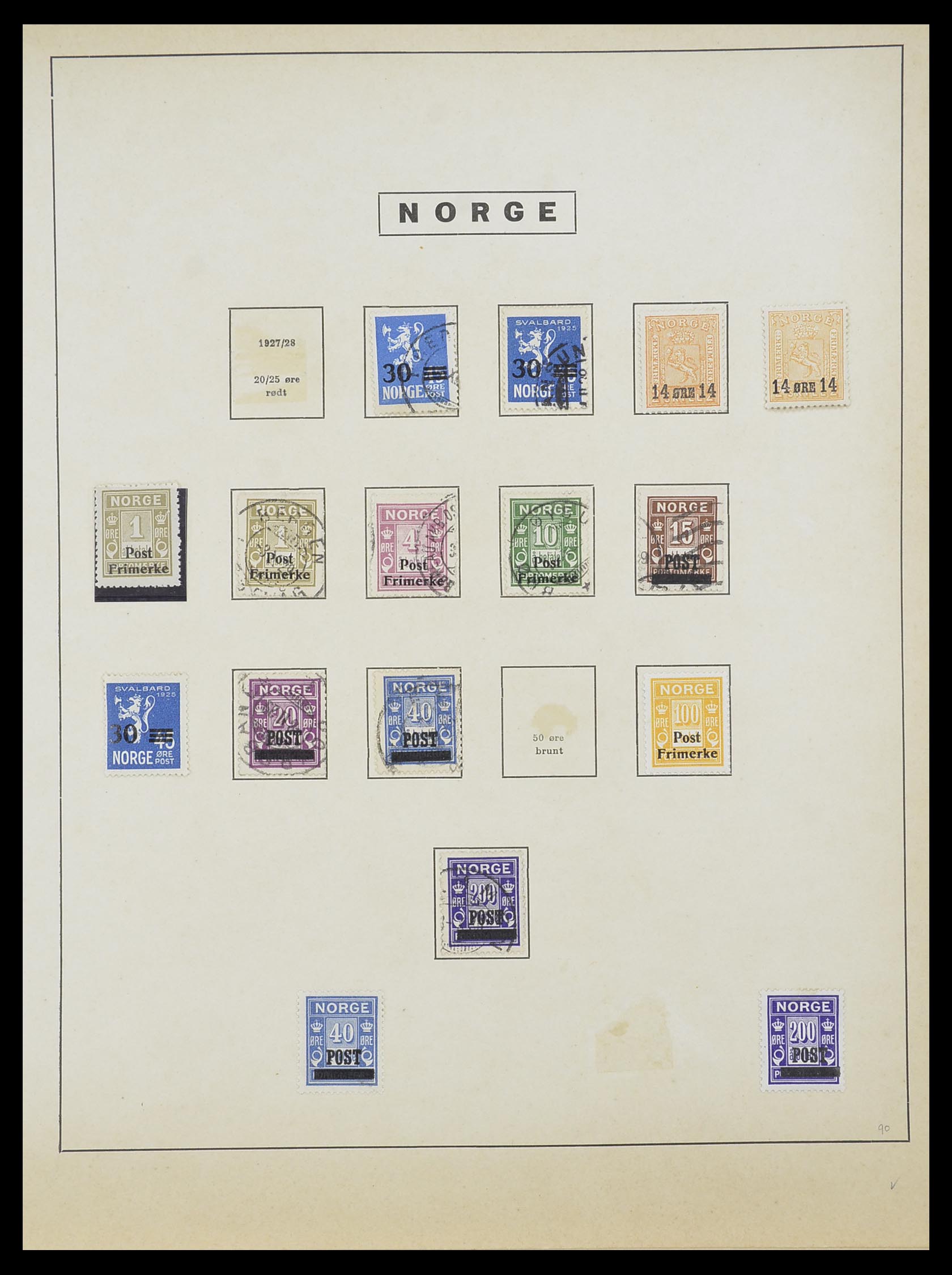 33810 013 - Stamp collection 33810 Norway 1856-1943.