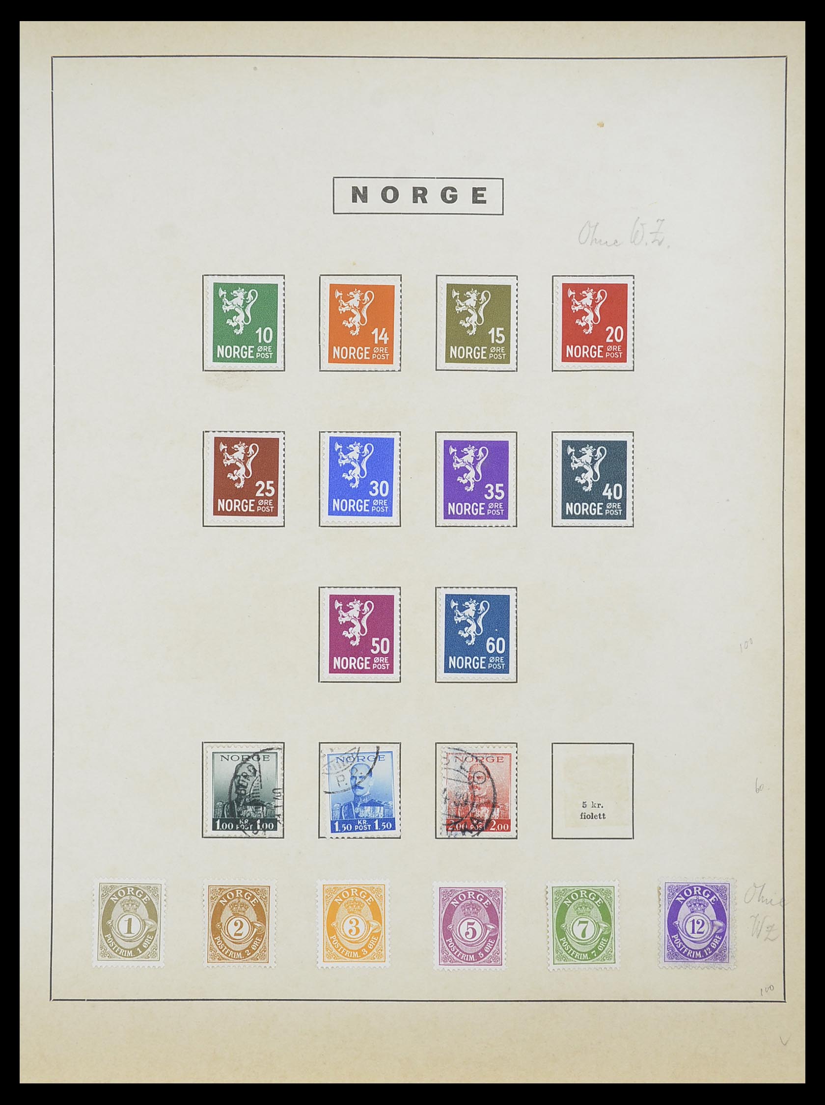 33810 019 - Stamp collection 33810 Norway 1856-1943.