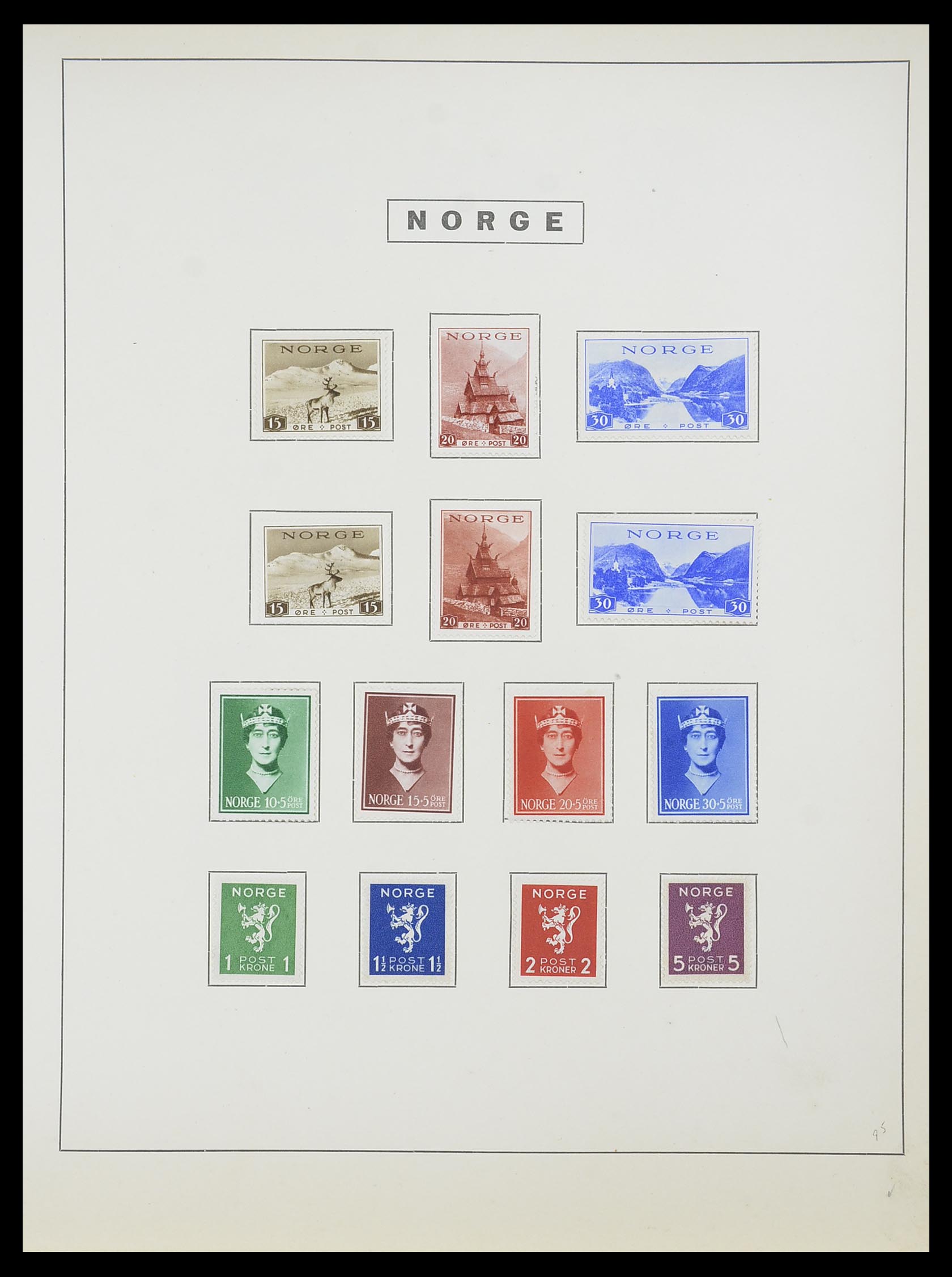 33810 020 - Stamp collection 33810 Norway 1856-1943.