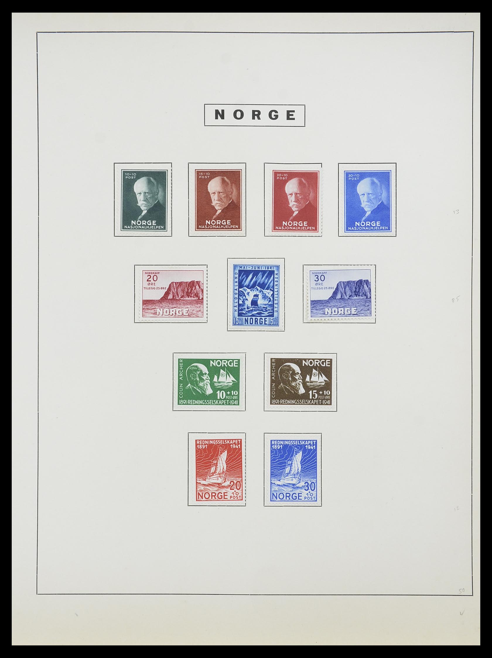 33810 023 - Stamp collection 33810 Norway 1856-1943.