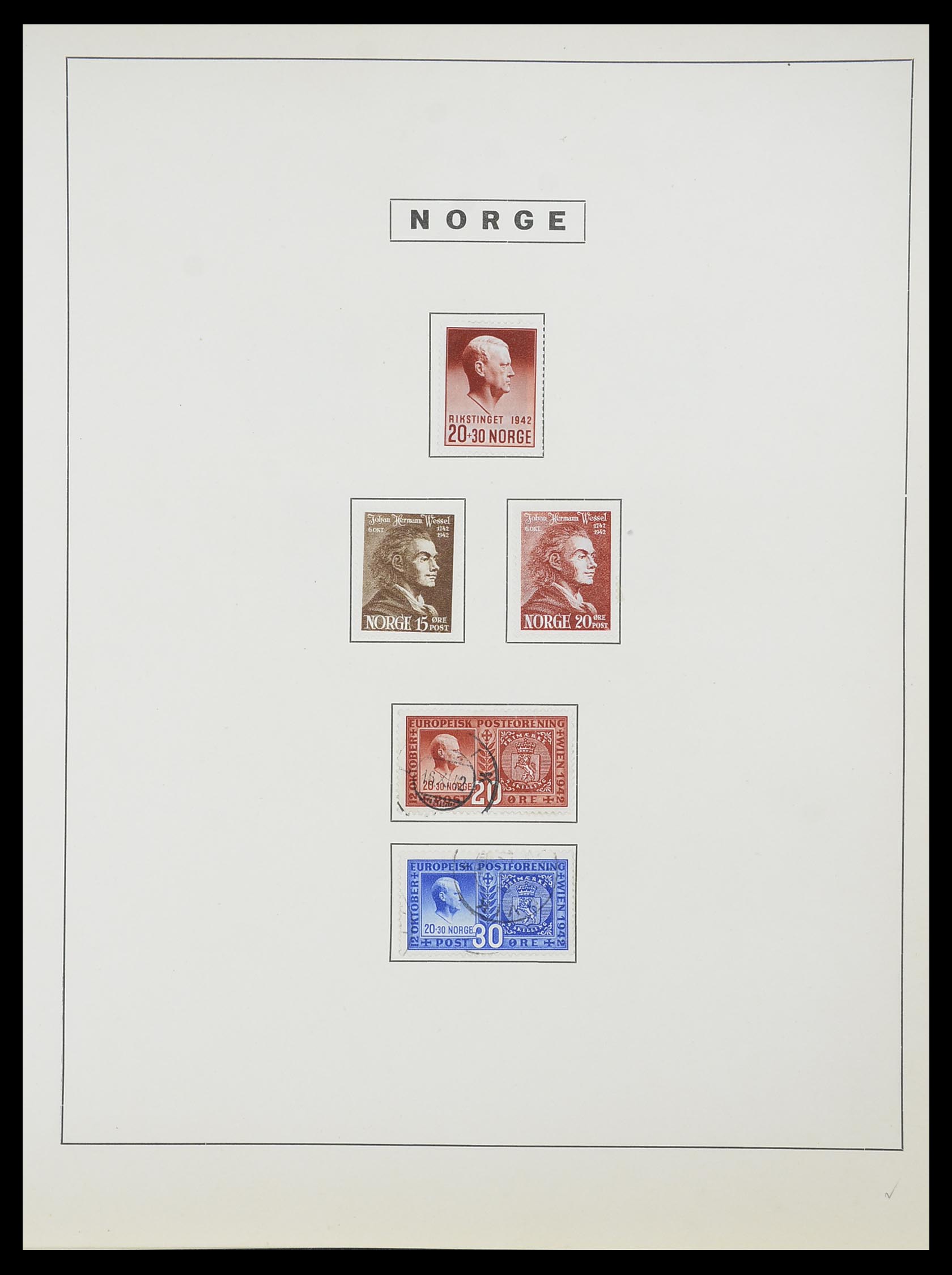 33810 027 - Stamp collection 33810 Norway 1856-1943.
