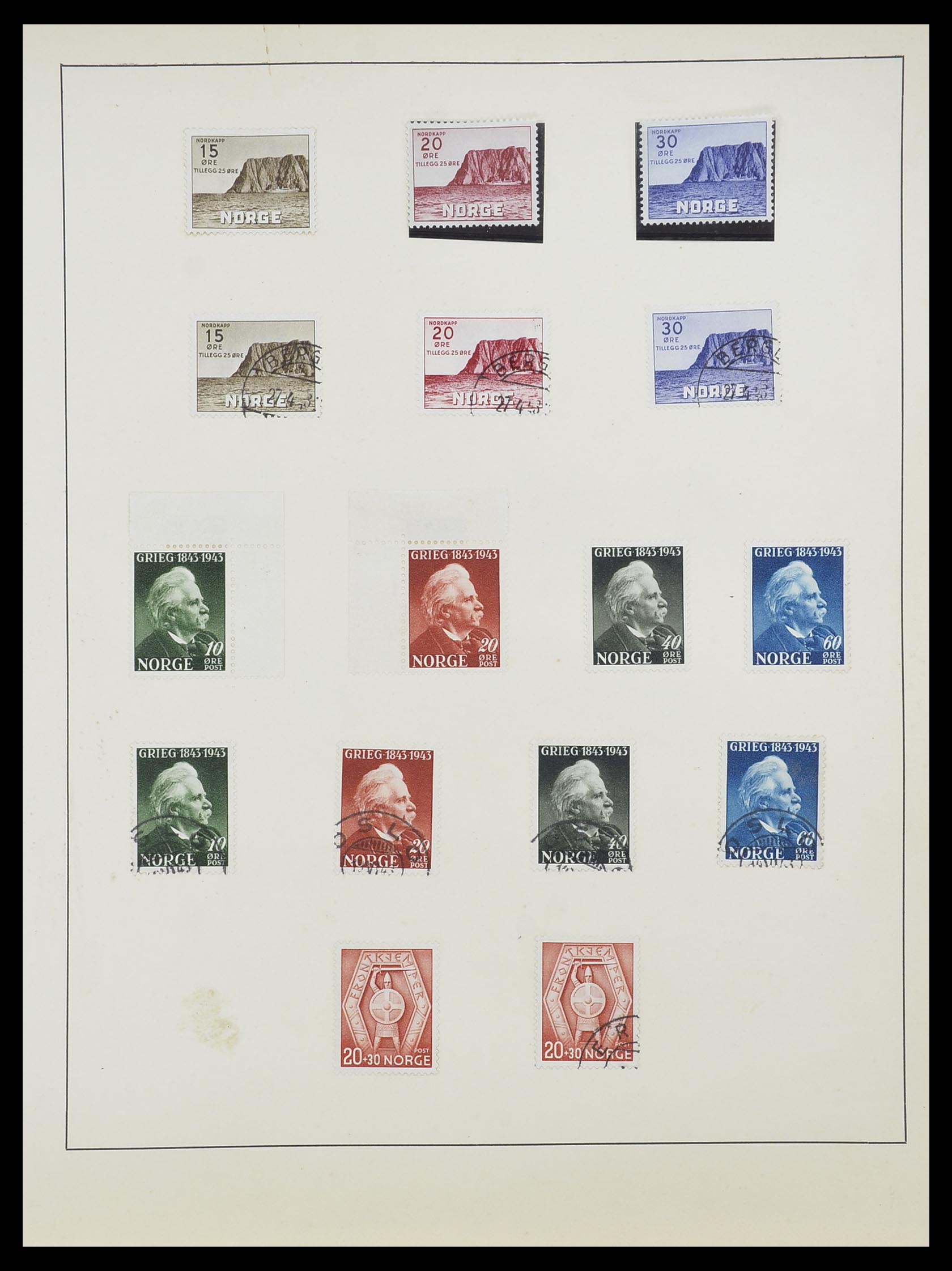 33810 029 - Stamp collection 33810 Norway 1856-1943.