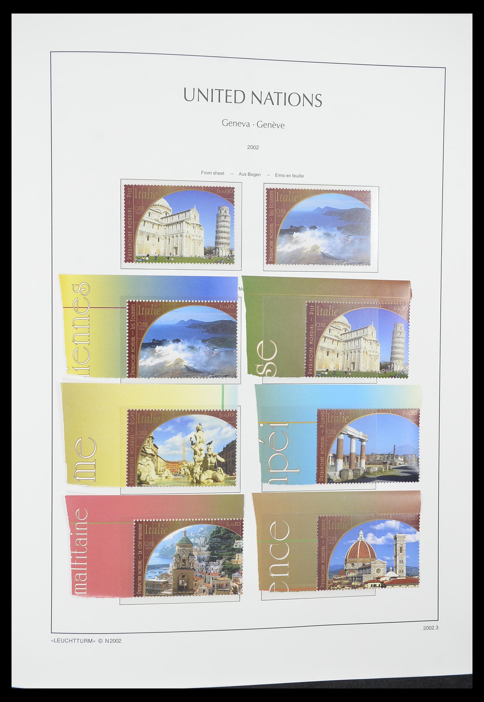 33811 060 - Postzegelverzameling 33811 Verenigde Naties Genève 1969-2005.