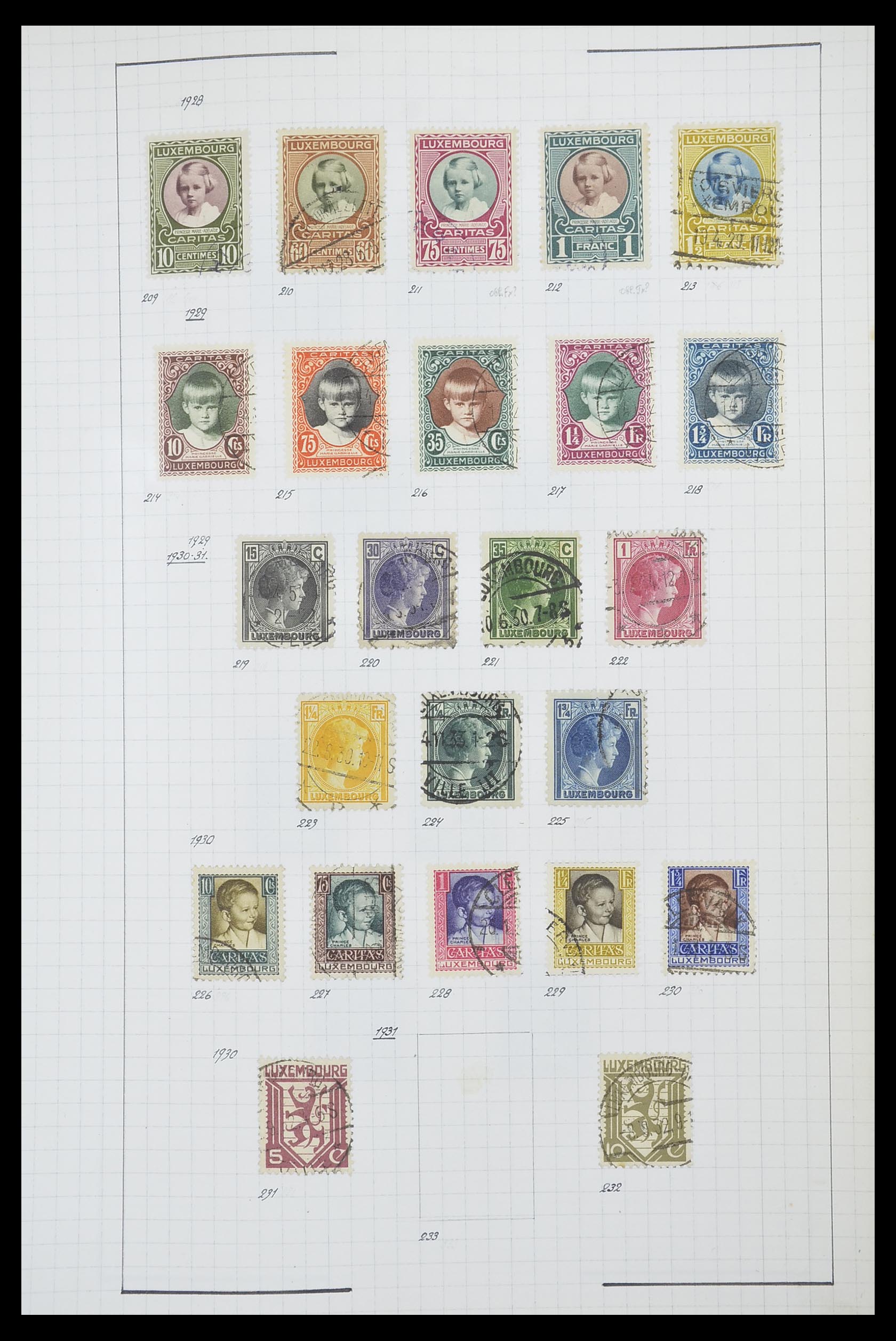33817 028 - Stamp collection 33817 Luxembourg 1852-2019.