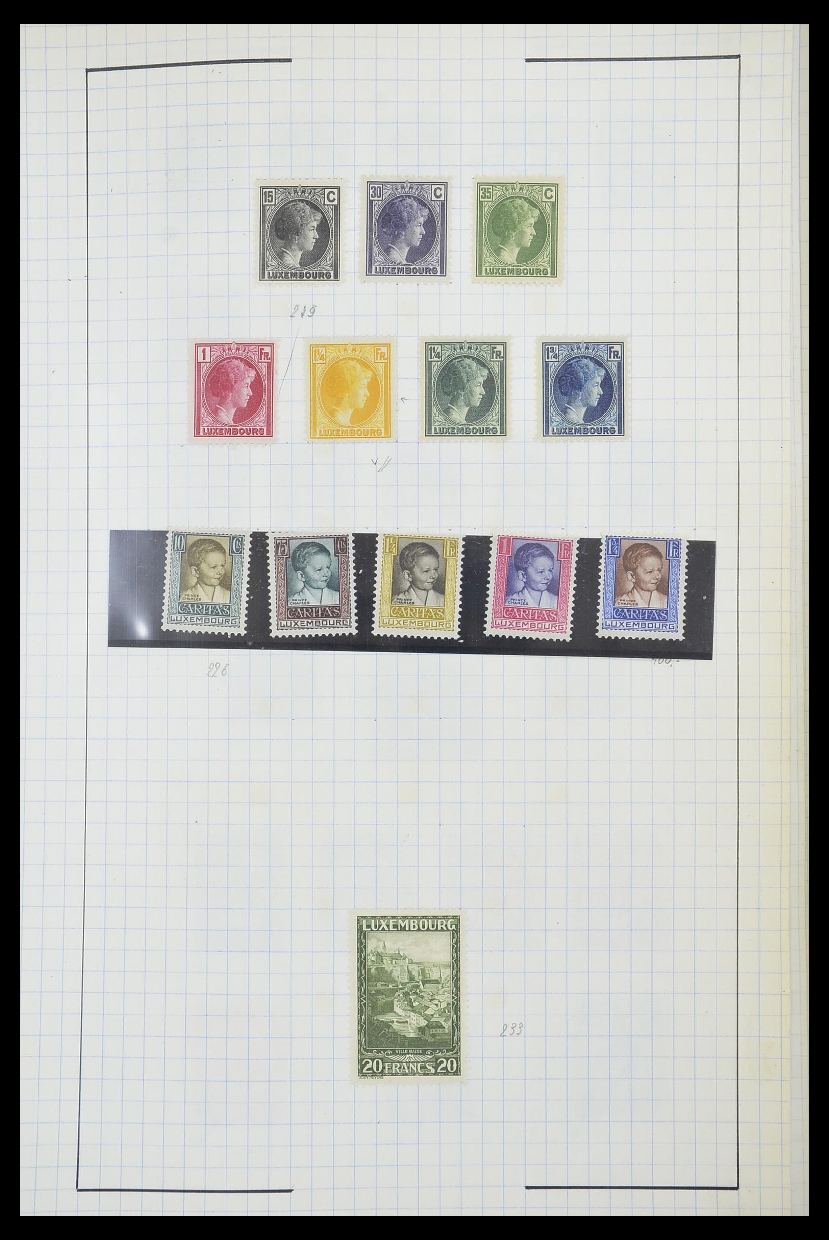 33817 030 - Stamp collection 33817 Luxembourg 1852-2019.