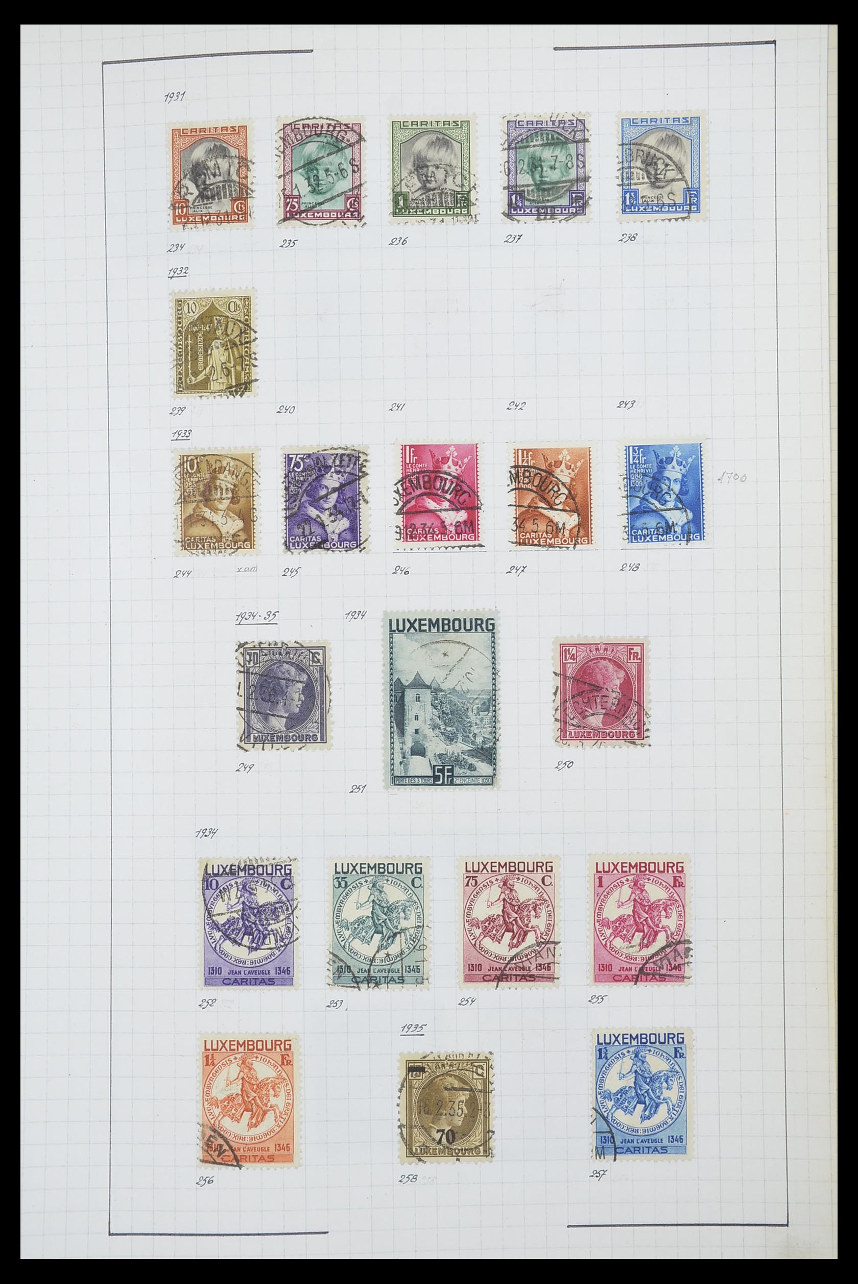 33817 031 - Stamp collection 33817 Luxembourg 1852-2019.