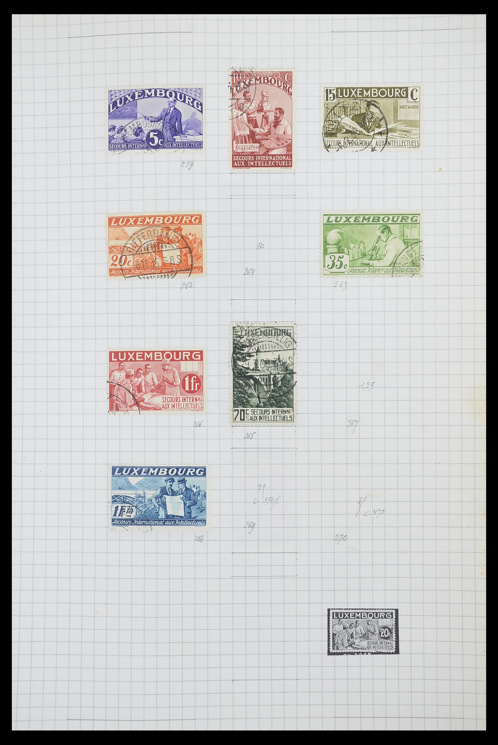 33817 033 - Stamp collection 33817 Luxembourg 1852-2019.