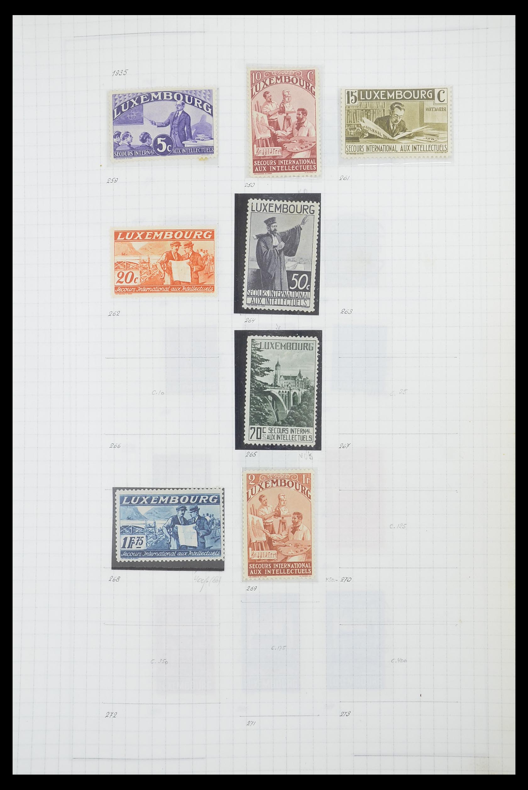 33817 034 - Stamp collection 33817 Luxembourg 1852-2019.