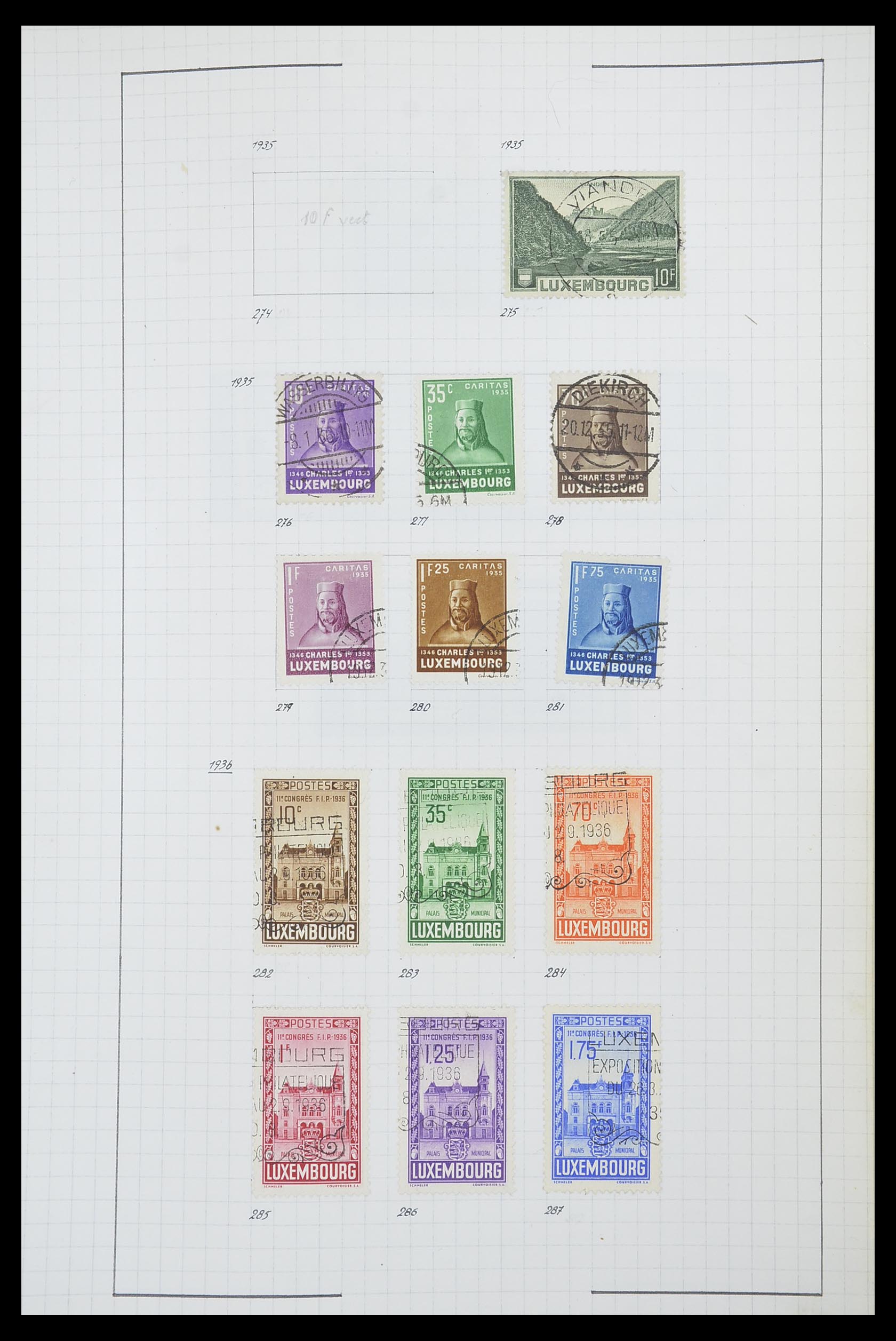33817 035 - Stamp collection 33817 Luxembourg 1852-2019.