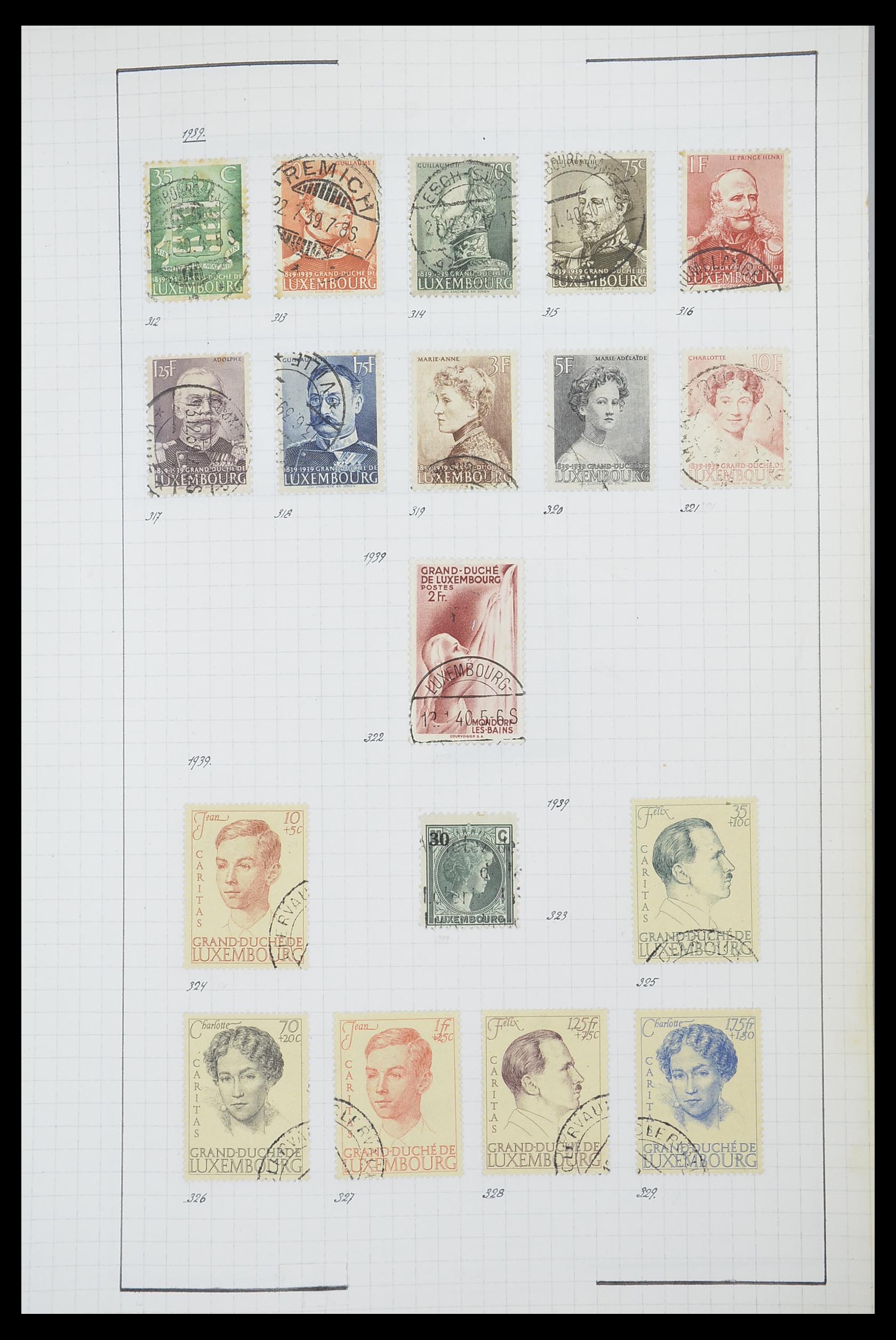33817 041 - Stamp collection 33817 Luxembourg 1852-2019.