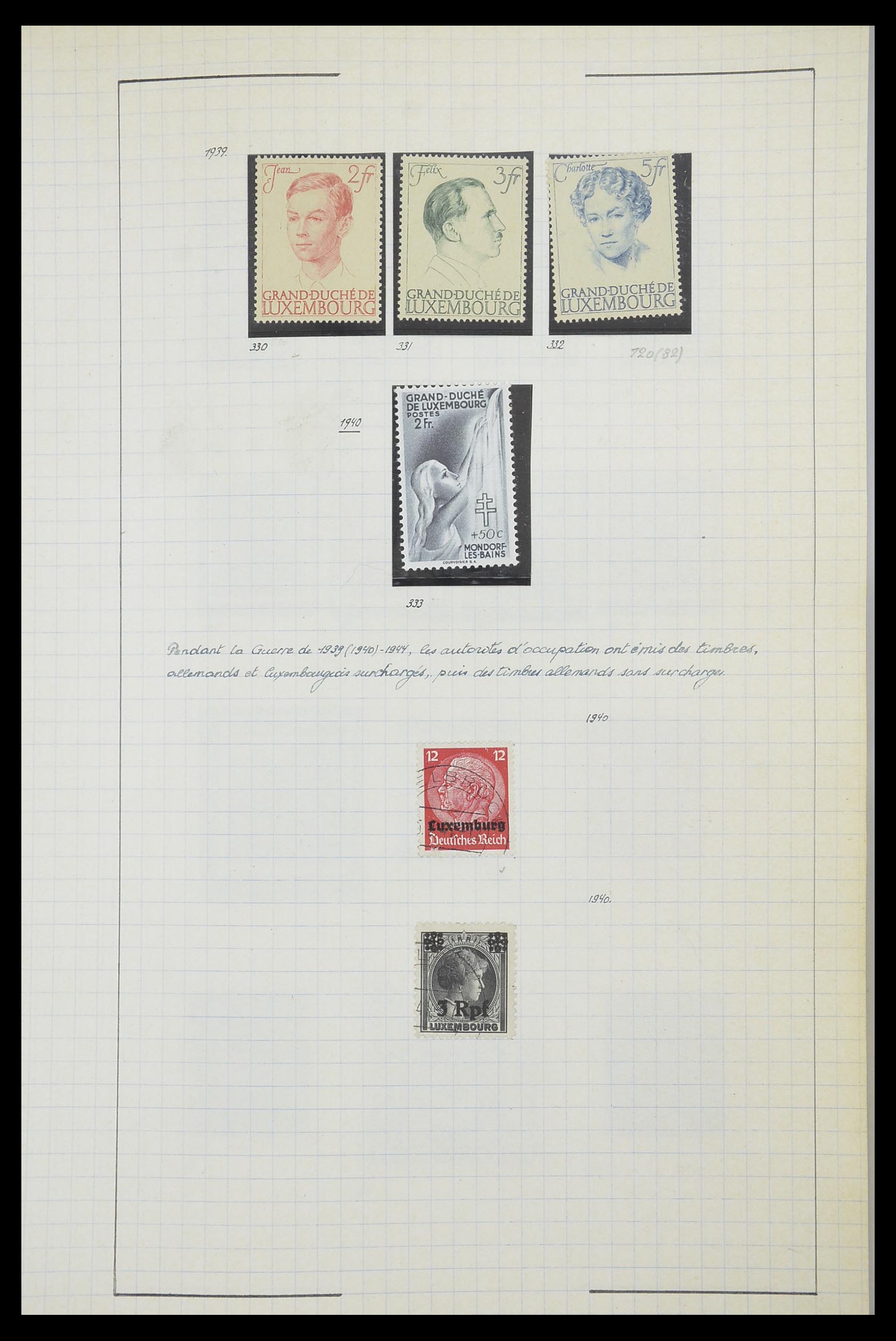 33817 044 - Postzegelverzameling 33817 Luxemburg 1852-2019.