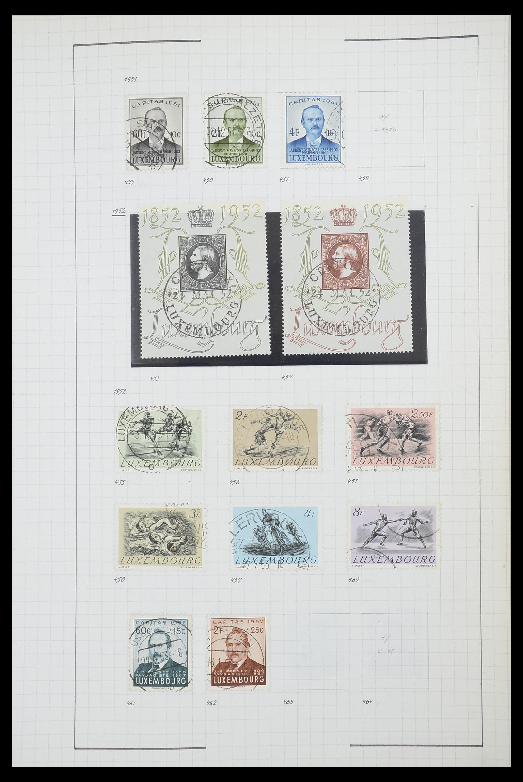 33817 055 - Stamp collection 33817 Luxembourg 1852-2019.