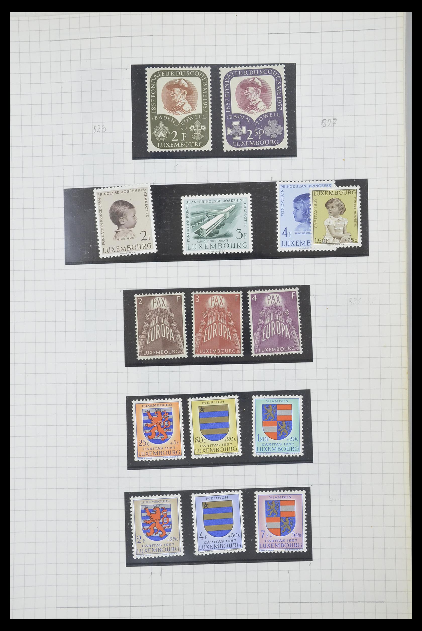 33817 062 - Stamp collection 33817 Luxembourg 1852-2019.