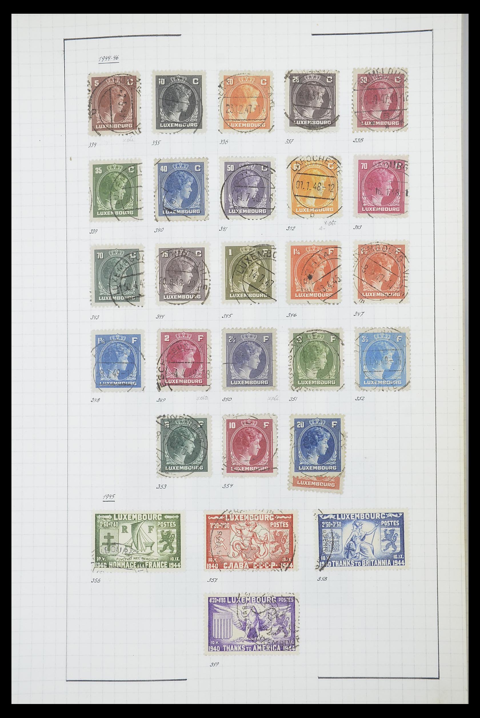 33817 063 - Stamp collection 33817 Luxembourg 1852-2019.