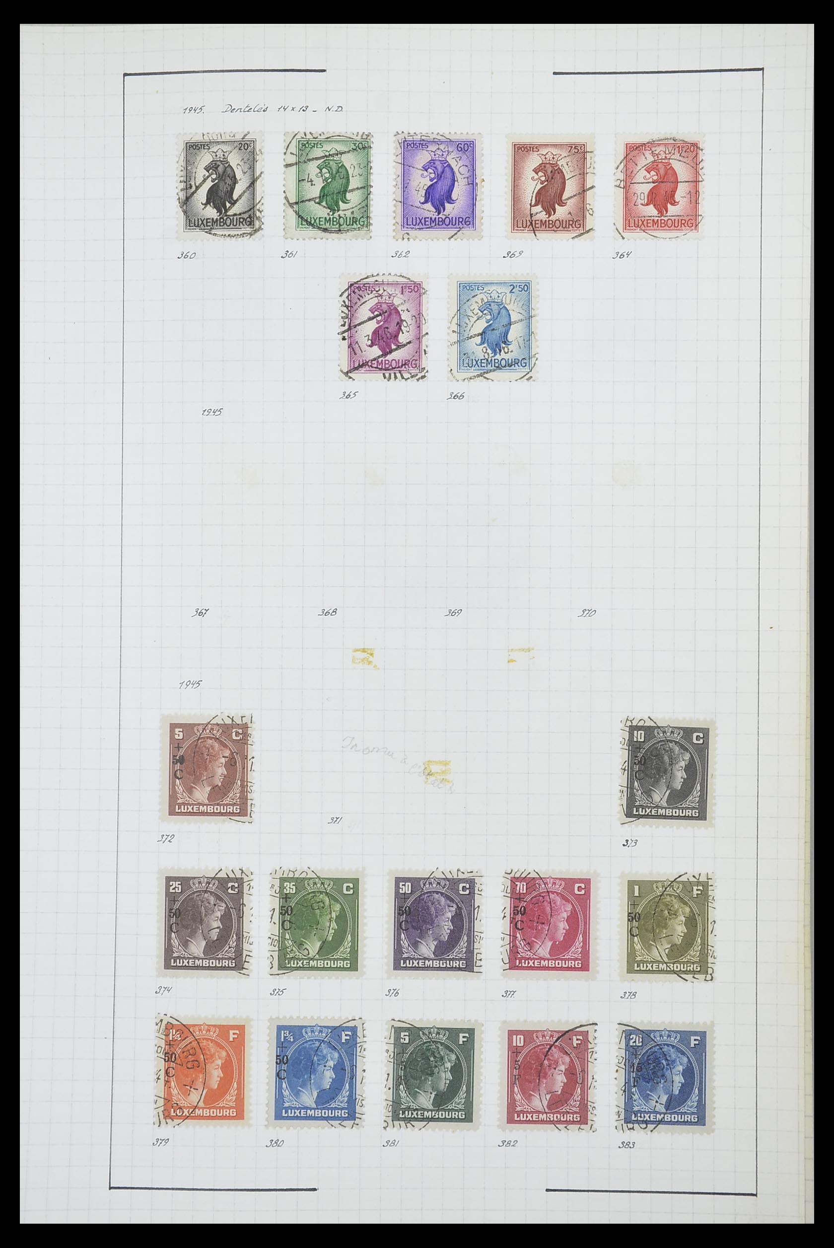 33817 065 - Stamp collection 33817 Luxembourg 1852-2019.