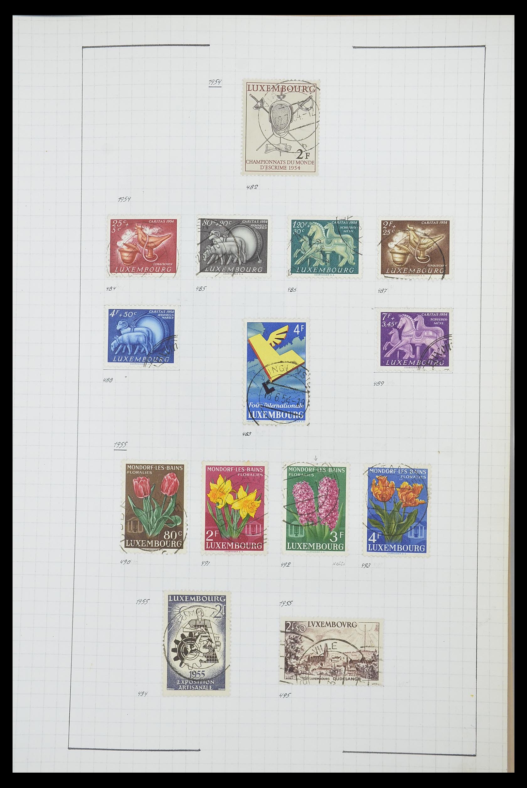 33817 068 - Stamp collection 33817 Luxembourg 1852-2019.