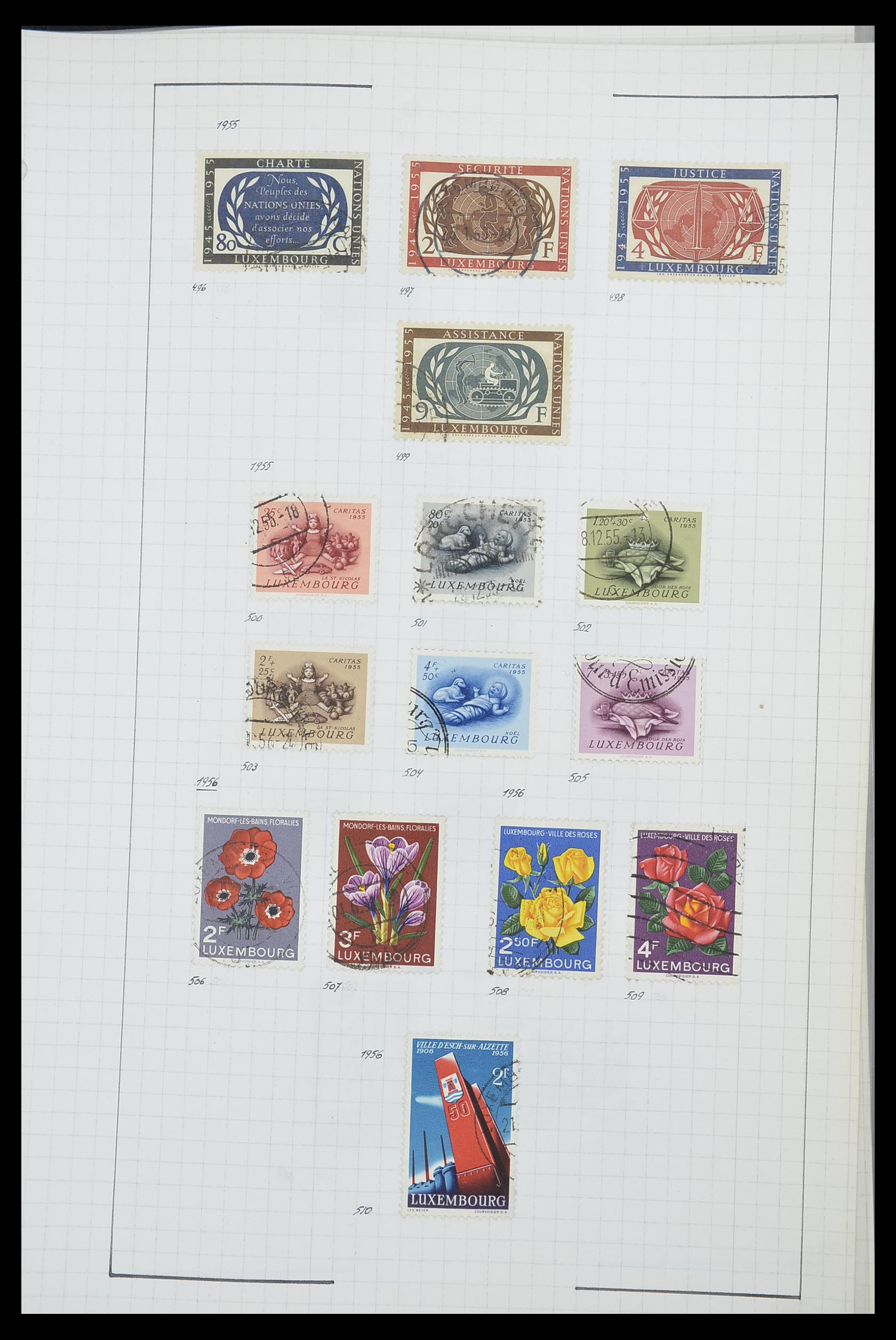 33817 072 - Stamp collection 33817 Luxembourg 1852-2019.