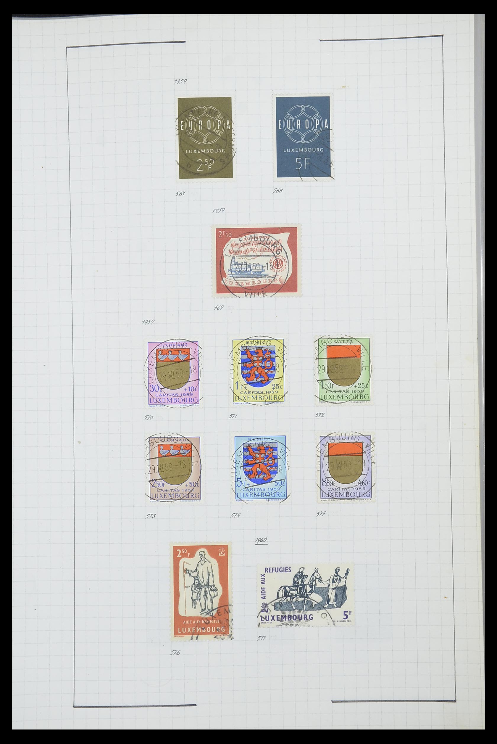 33817 073 - Stamp collection 33817 Luxembourg 1852-2019.