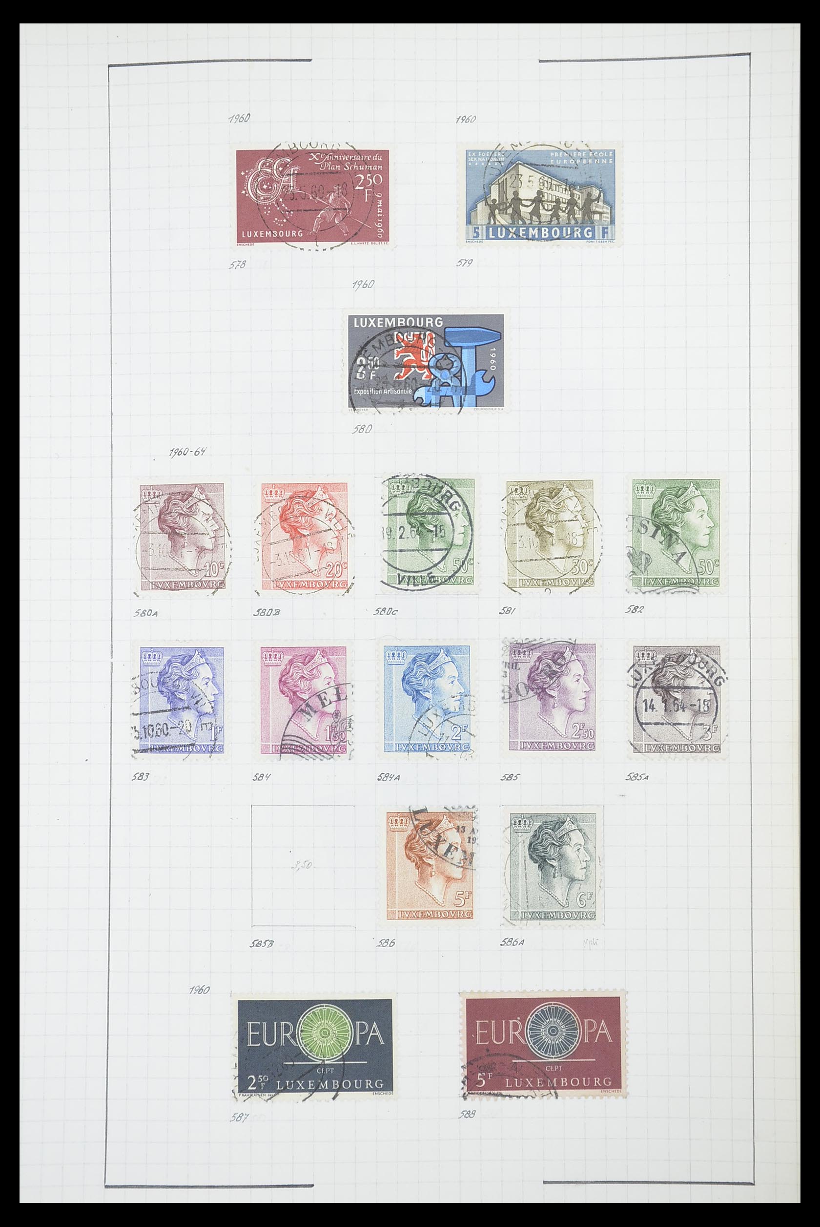 33817 077 - Stamp collection 33817 Luxembourg 1852-2019.