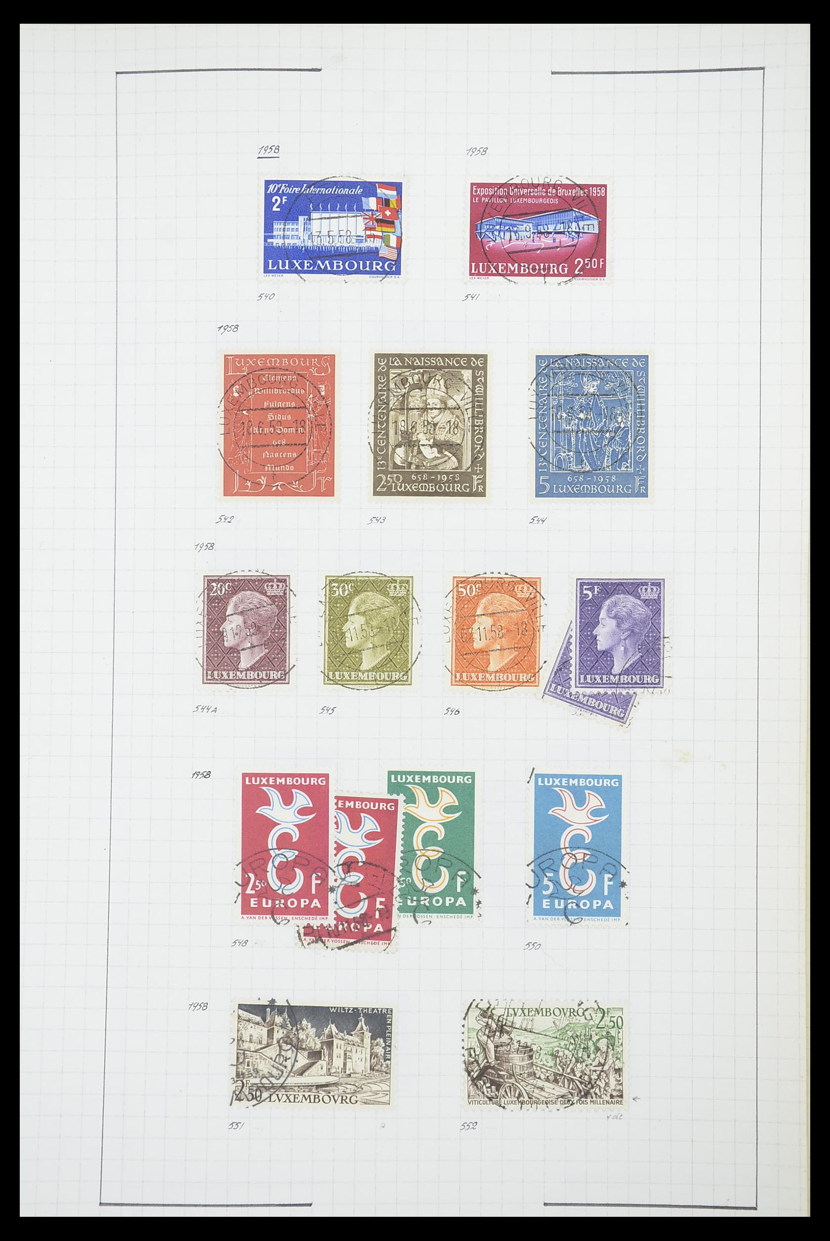 33817 082 - Stamp collection 33817 Luxembourg 1852-2019.